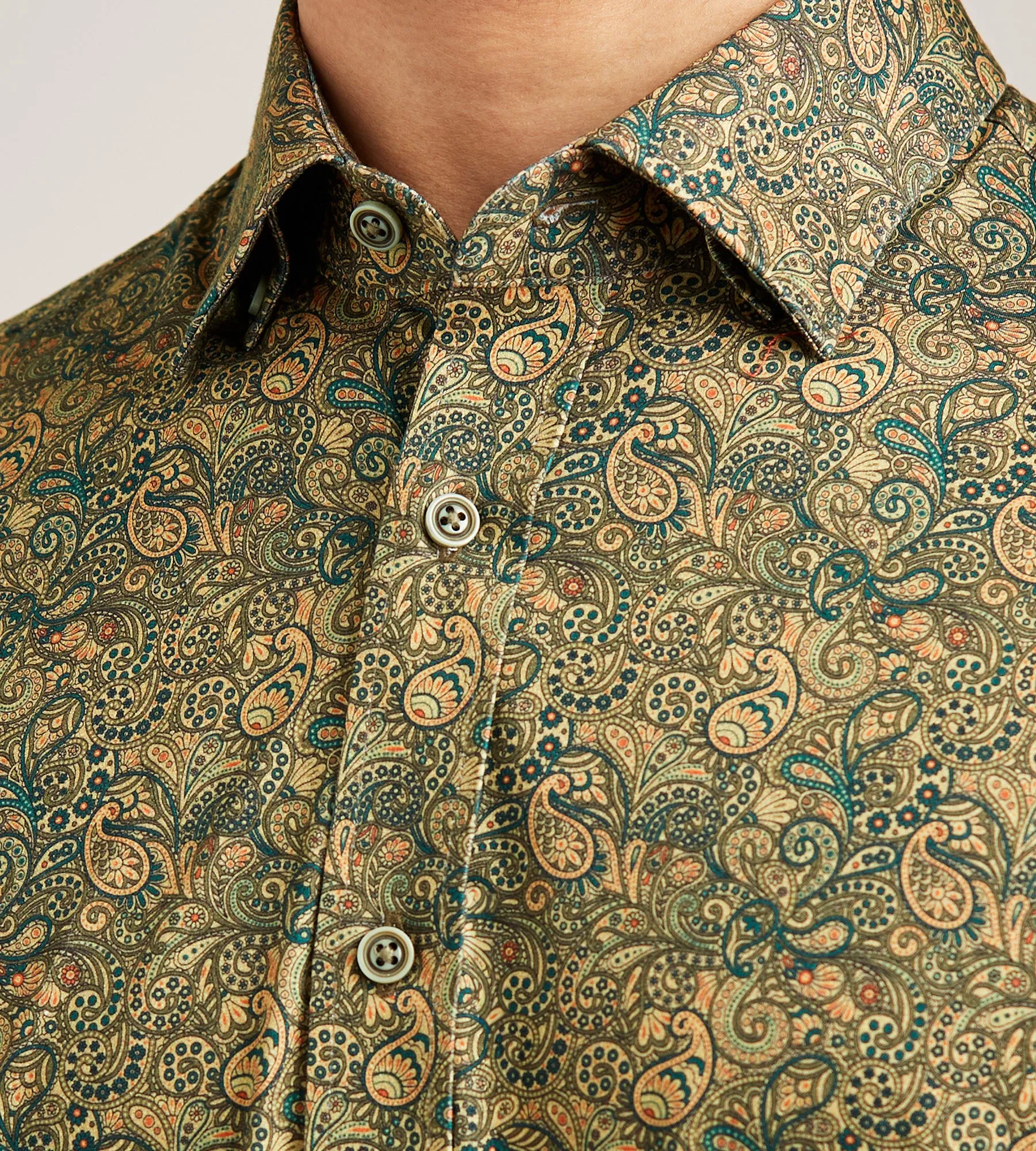 Long Sleeve Printed Butterknit Casual Shirt sold by Tip Top product image thumbnail 2