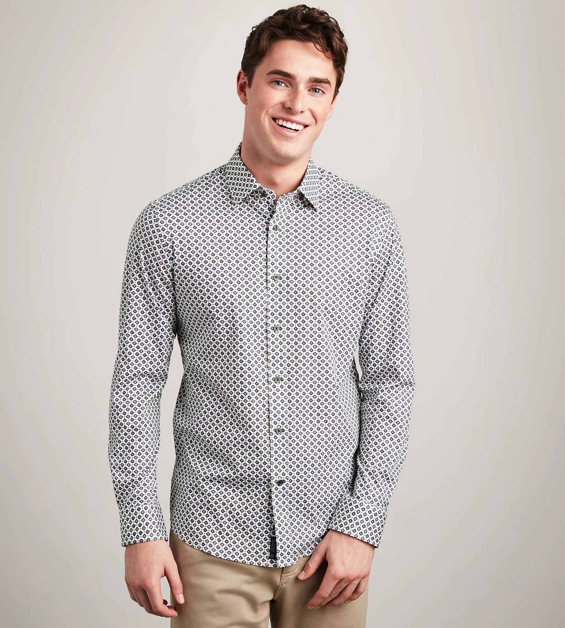 Long Sleeve Printed Butterknit Casual Shirt sold by Tip Top product image thumbnail 3