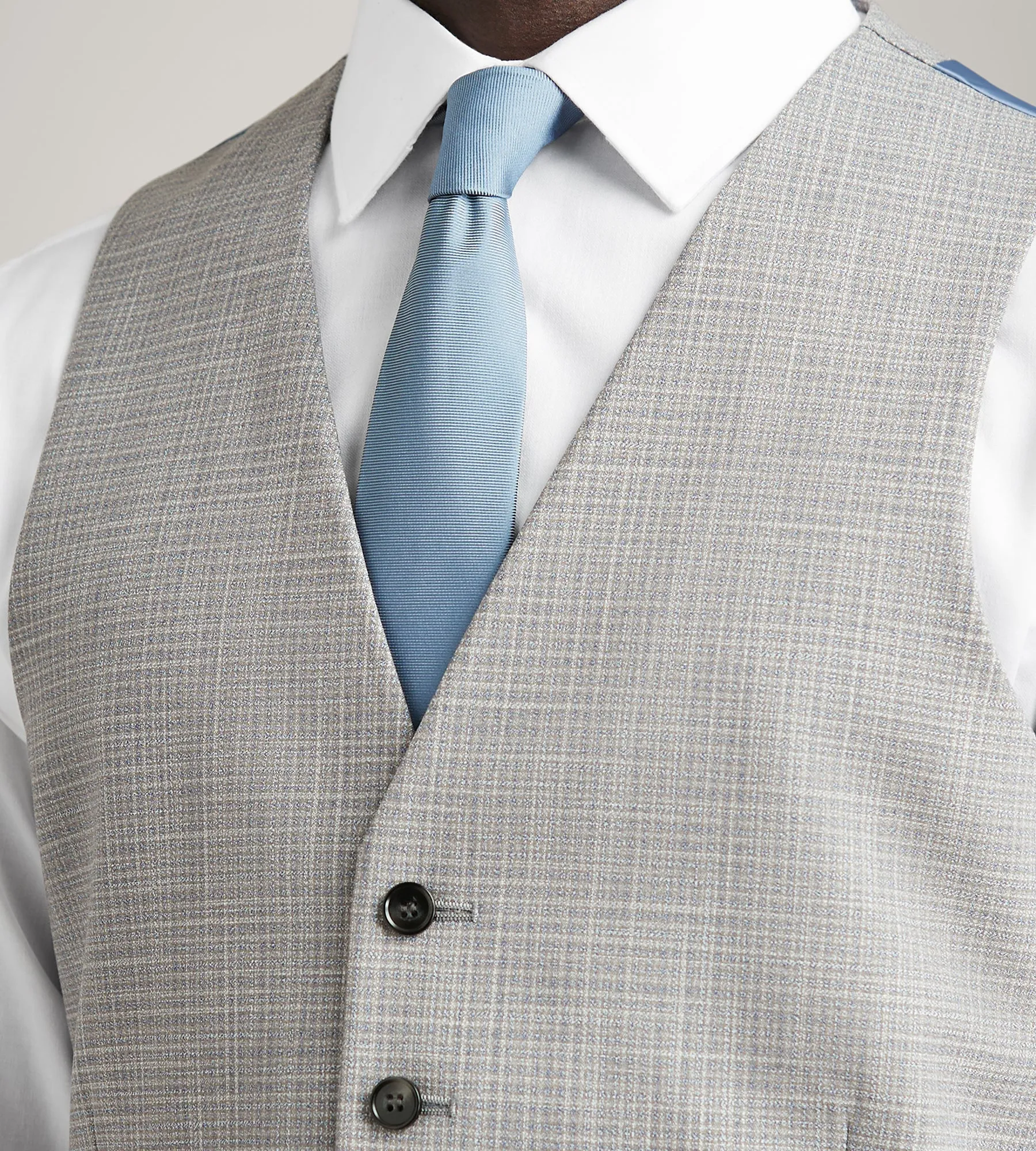 Grey Check Suit Vest sold by Tip Top product image thumbnail 2