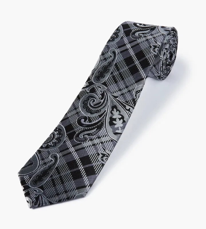 Paisley Plaid Pattern Tie sold by Tip Top