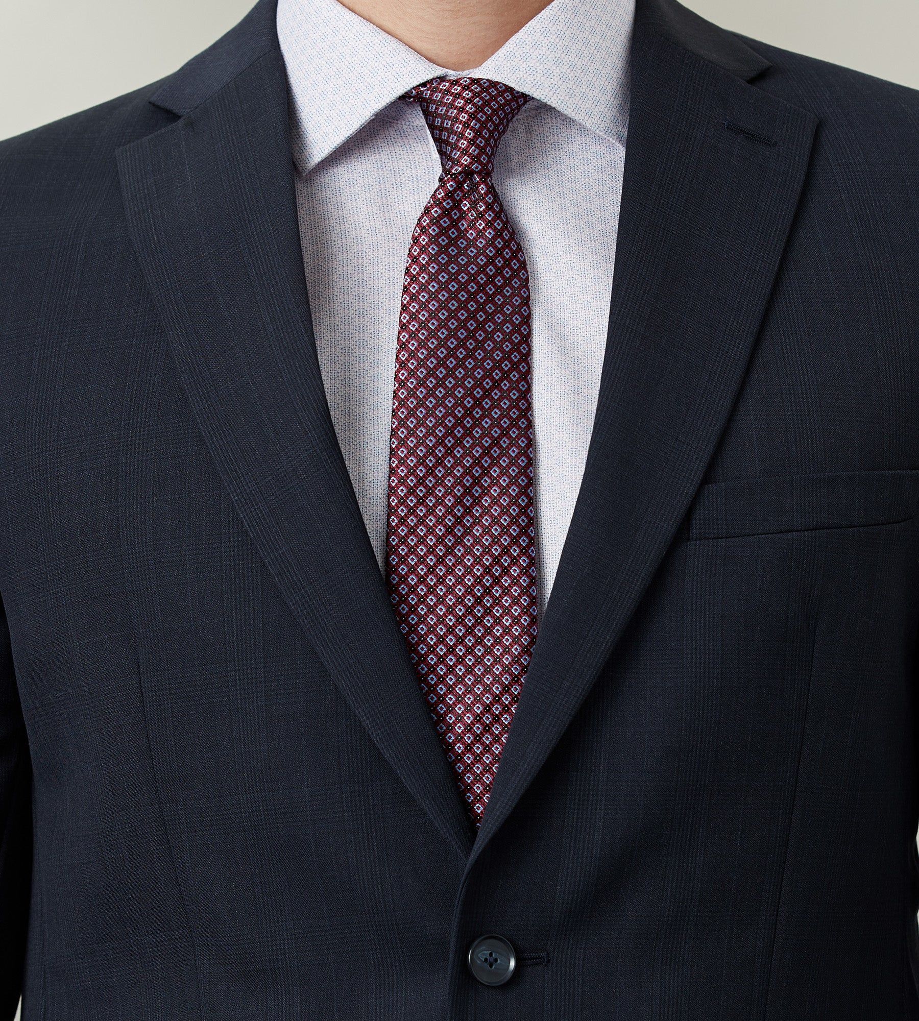 Modern Fit Check Wool Suit Separate Jacket sold by Tip Top product image thumbnail 2