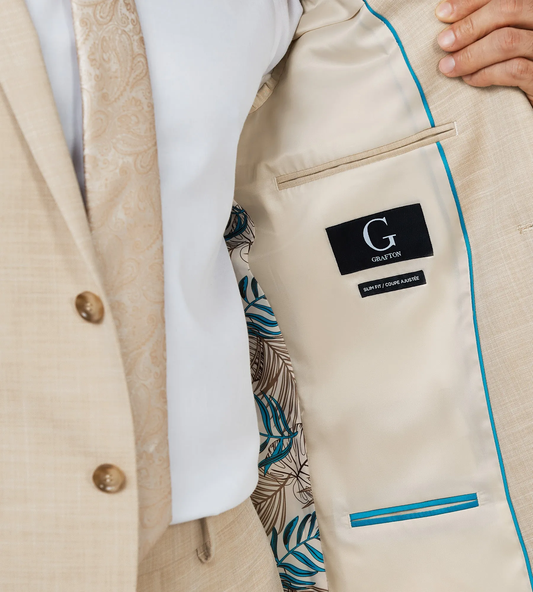 Slim Fit Suit Separate Jacket sold by Tip Top product image thumbnail 3