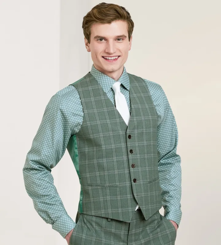 Check Suit Separate Vest sold by Tip Top