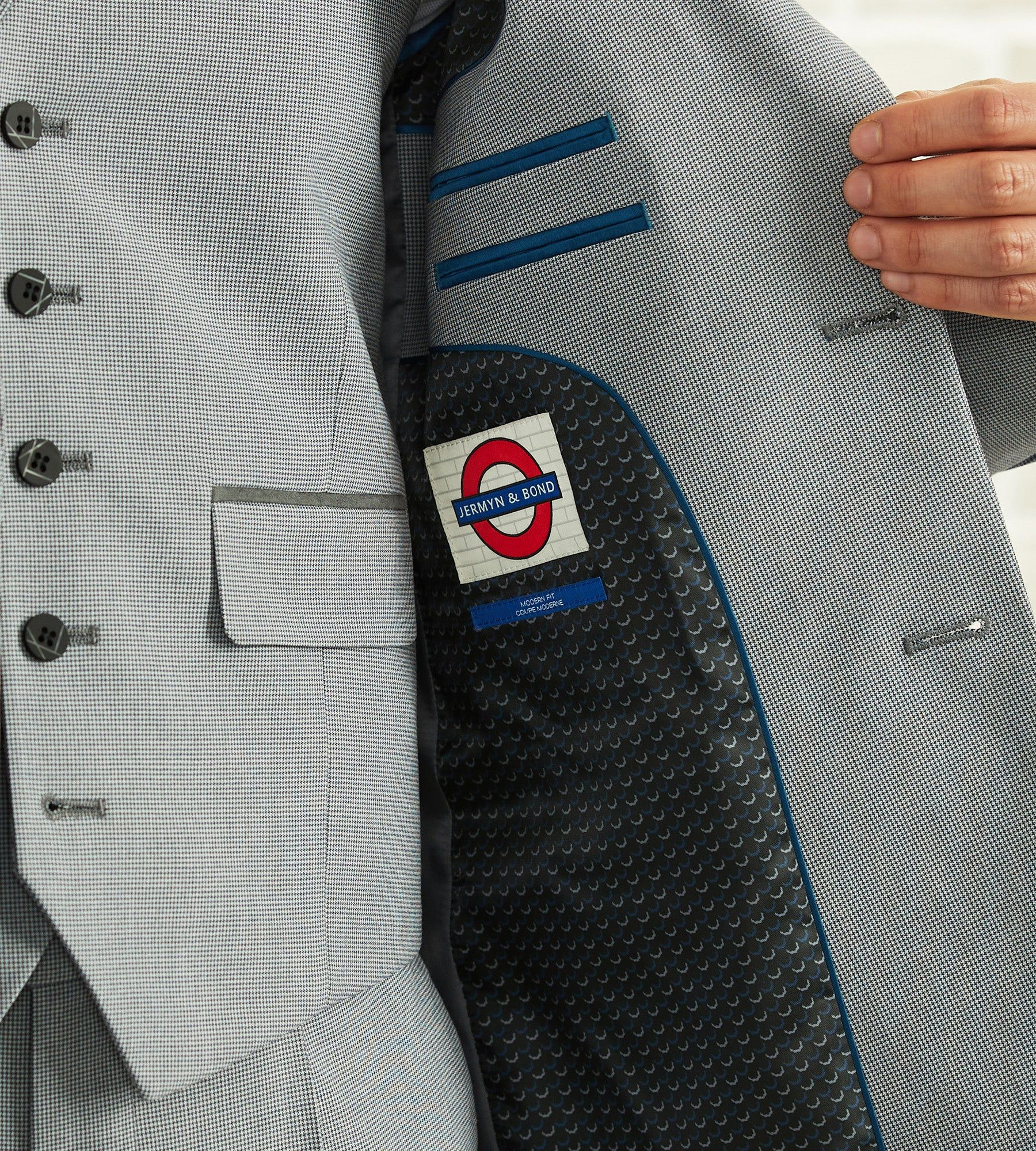 Slim Fit Peak Lapel Suit Separate Jacket sold by Tip Top product image thumbnail 3