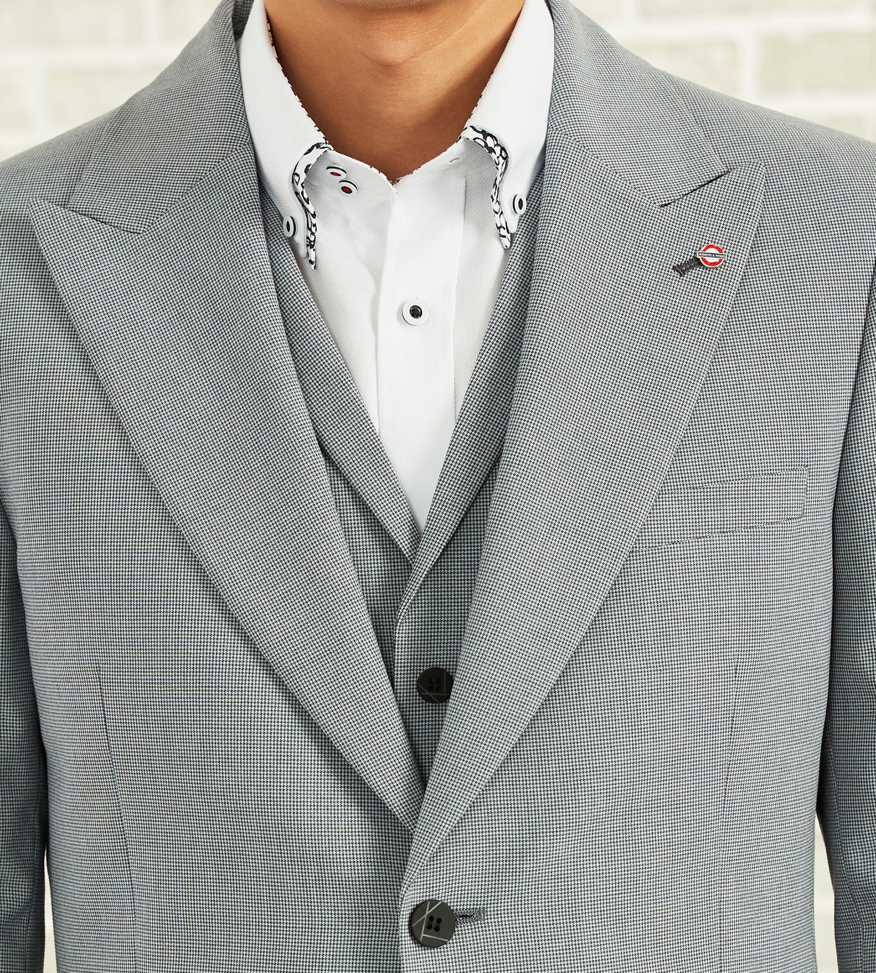 Slim Fit Peak Lapel Suit Separate Jacket sold by Tip Top product image thumbnail 2