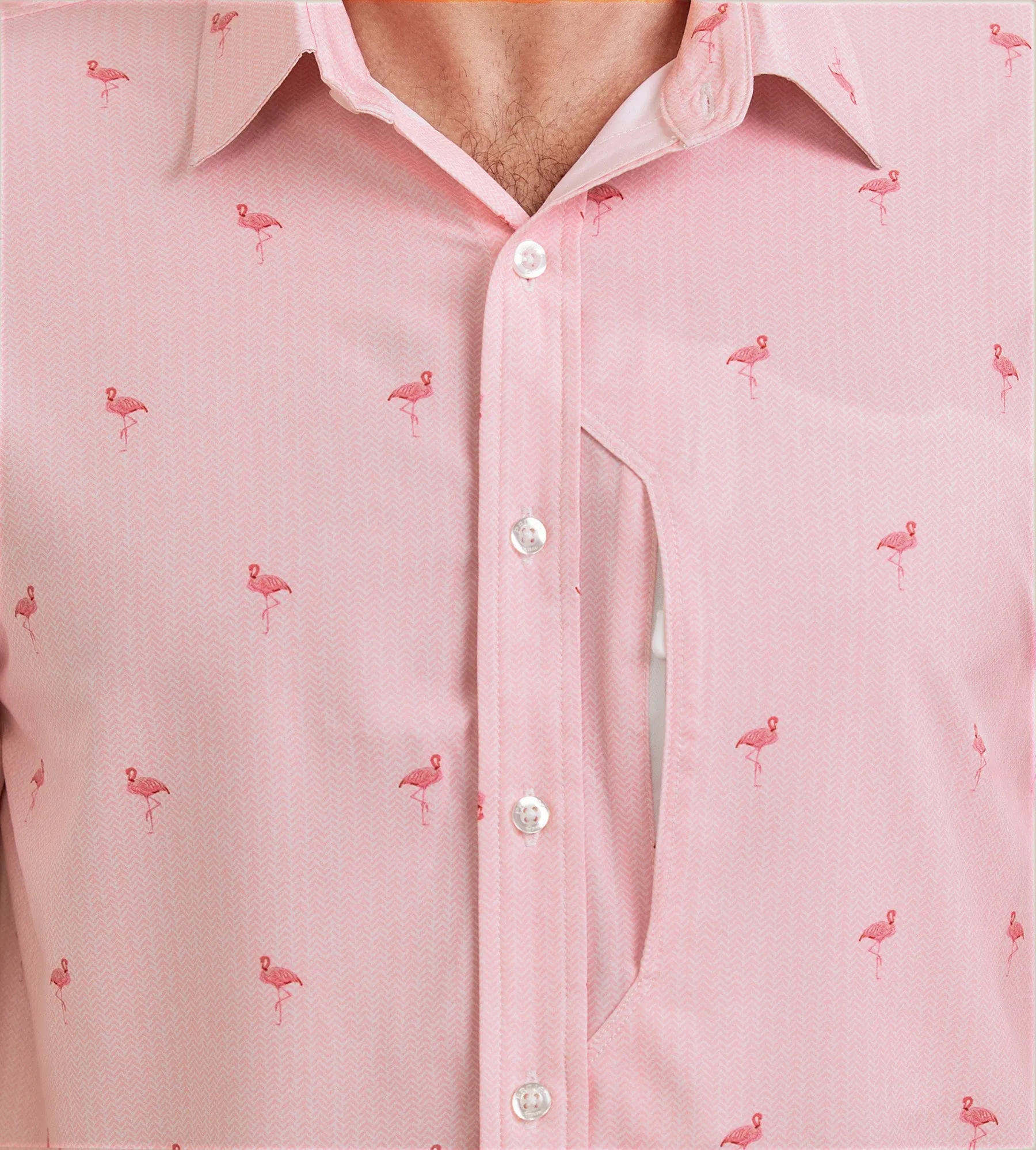 Modern Fit 360° Stretch Printed Short Sleeve Sport Shirt sold by Tip Top product image thumbnail 2