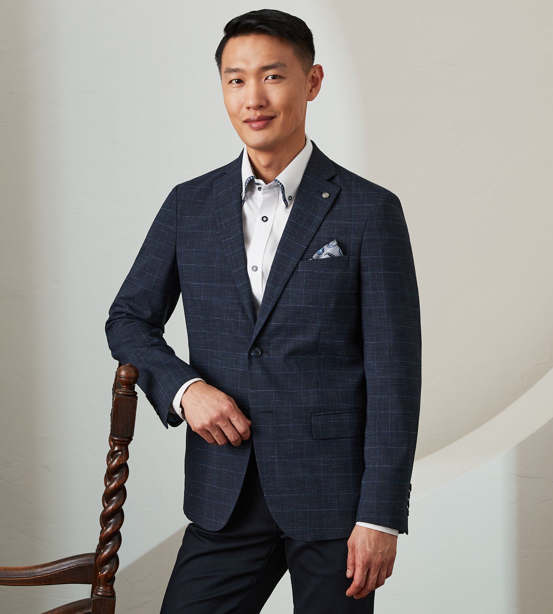 Modern Fit Woven Check Sport Jacket sold by Tip Top