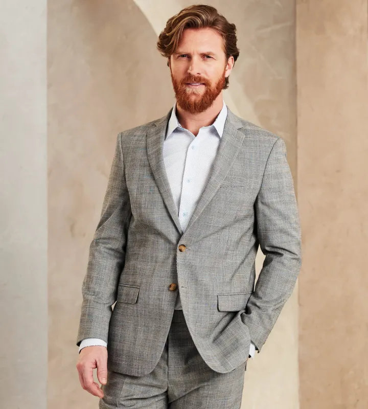 Modern Fit Check Suit Separate Jacket sold by Tip Top