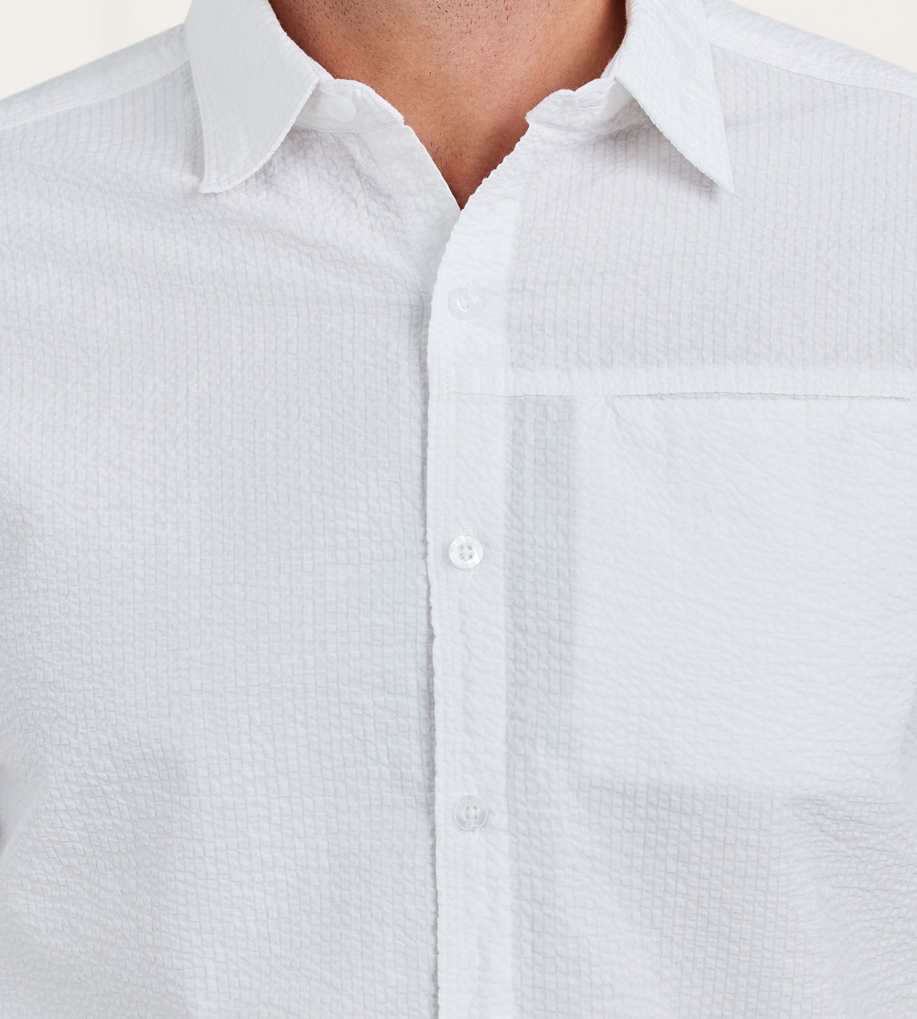 Modern Fit Short Sleeve Seersucker Sport Shirt sold by Tip Top product image thumbnail 5