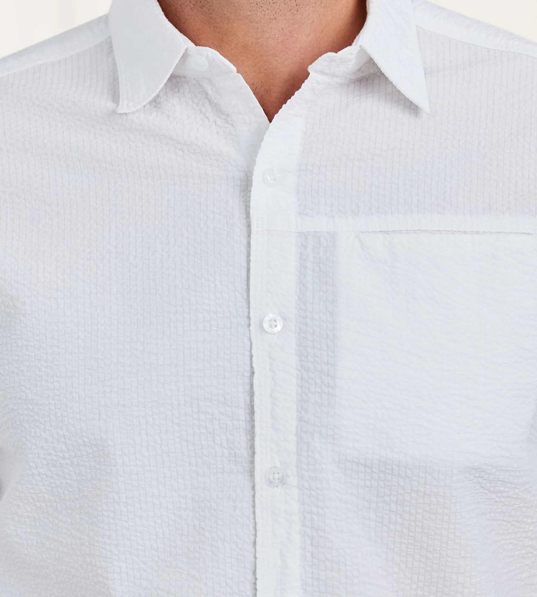 Modern Fit Short Sleeve Seersucker Sport Shirt sold by Tip Top product image thumbnail 5
