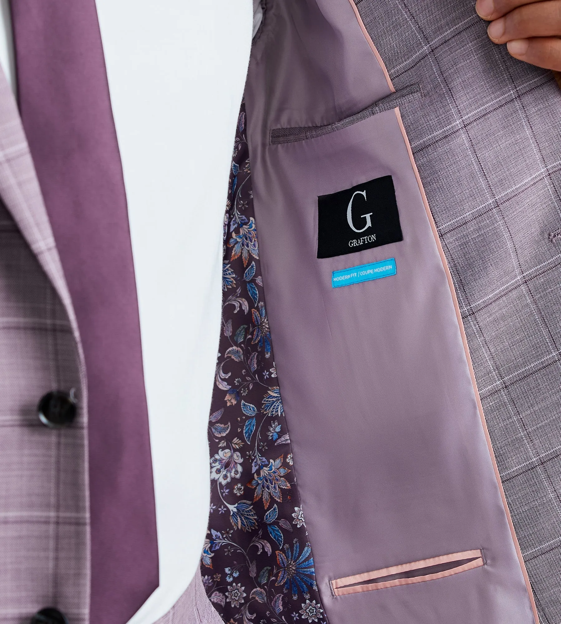 Modern Fit Check Suit sold by Tip Top product image thumbnail 3