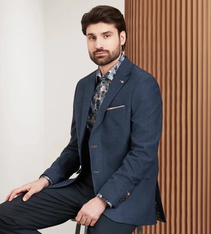 Modern Fit Woven Herringbone Sport Jacket sold by Tip Top