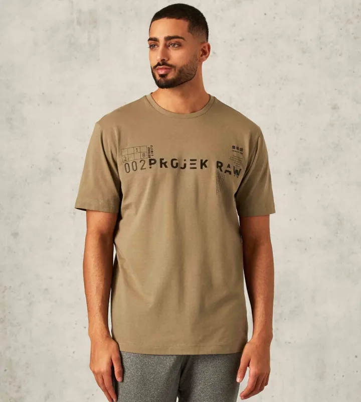 Modern Fit Short-Sleeve Crew Neck Chest Print Liquid Cotton Tee sold by Tip Top