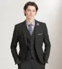 Black Plaid Suit Vest sold by Tip Top