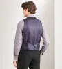 Black Plaid Suit Vest sold by Tip Top