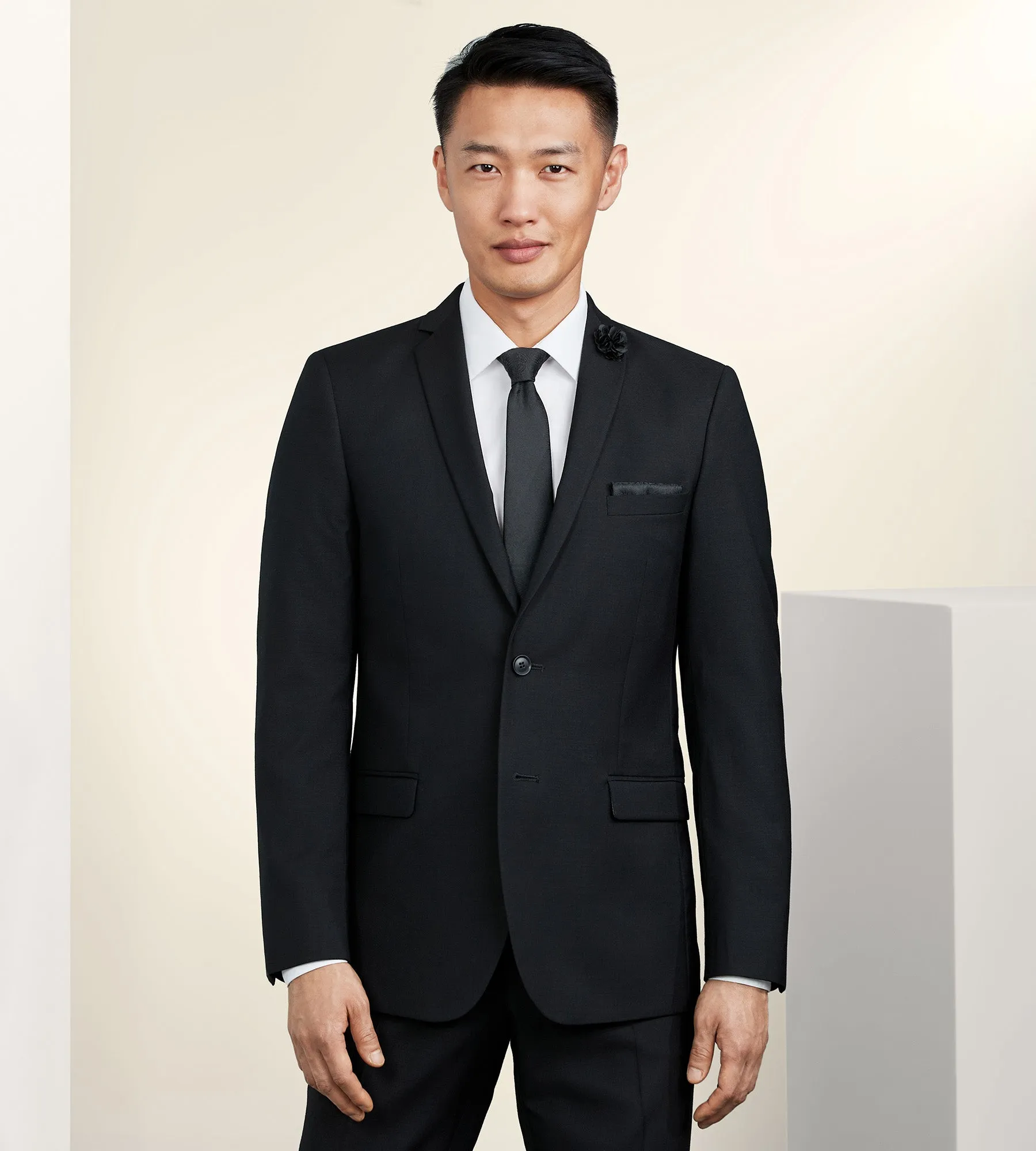 Slim Fit Solid Suit Jacket sold by Tip Top