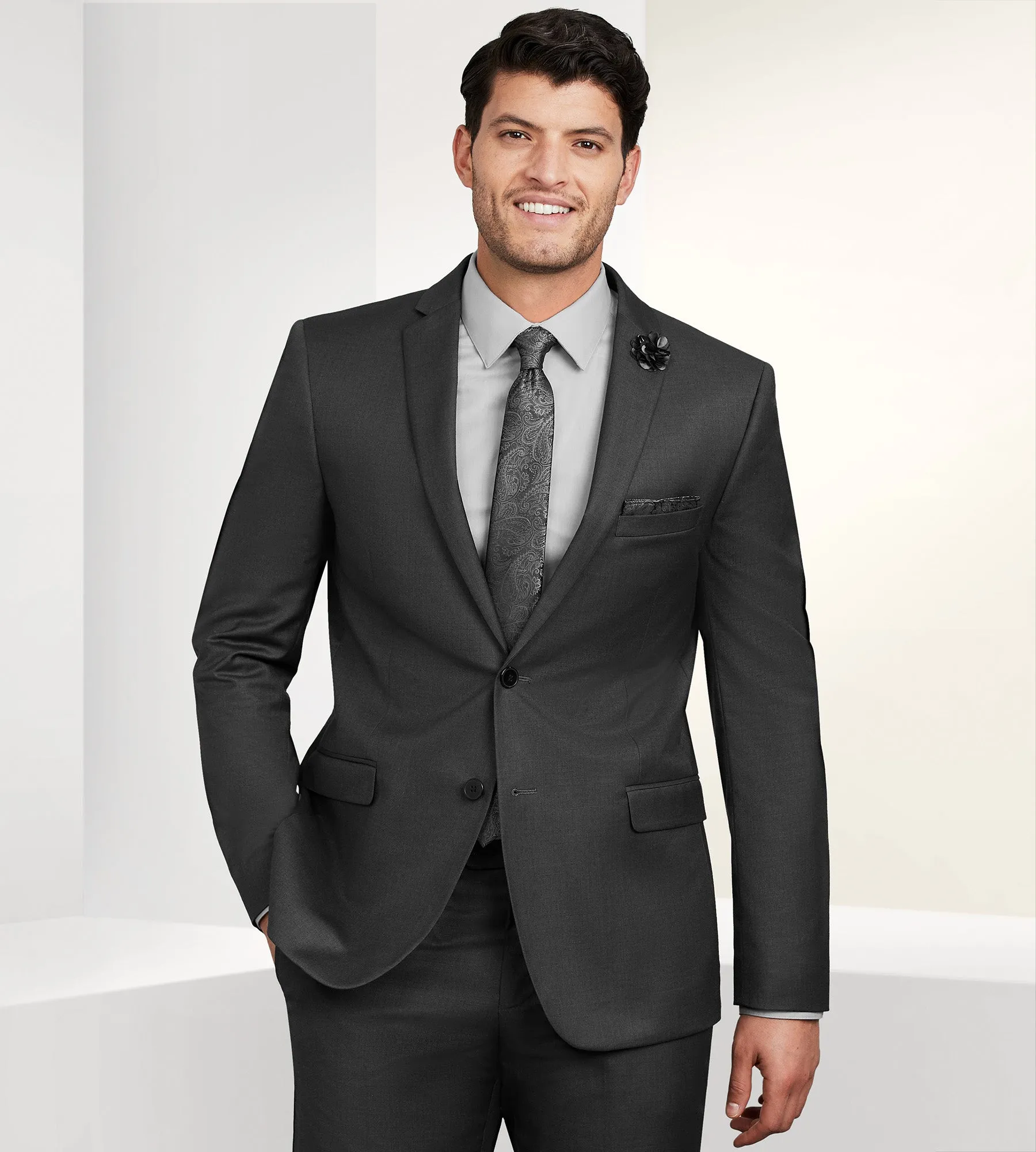 Slim Fit Solid Suit Jacket sold by Tip Top product image thumbnail 5