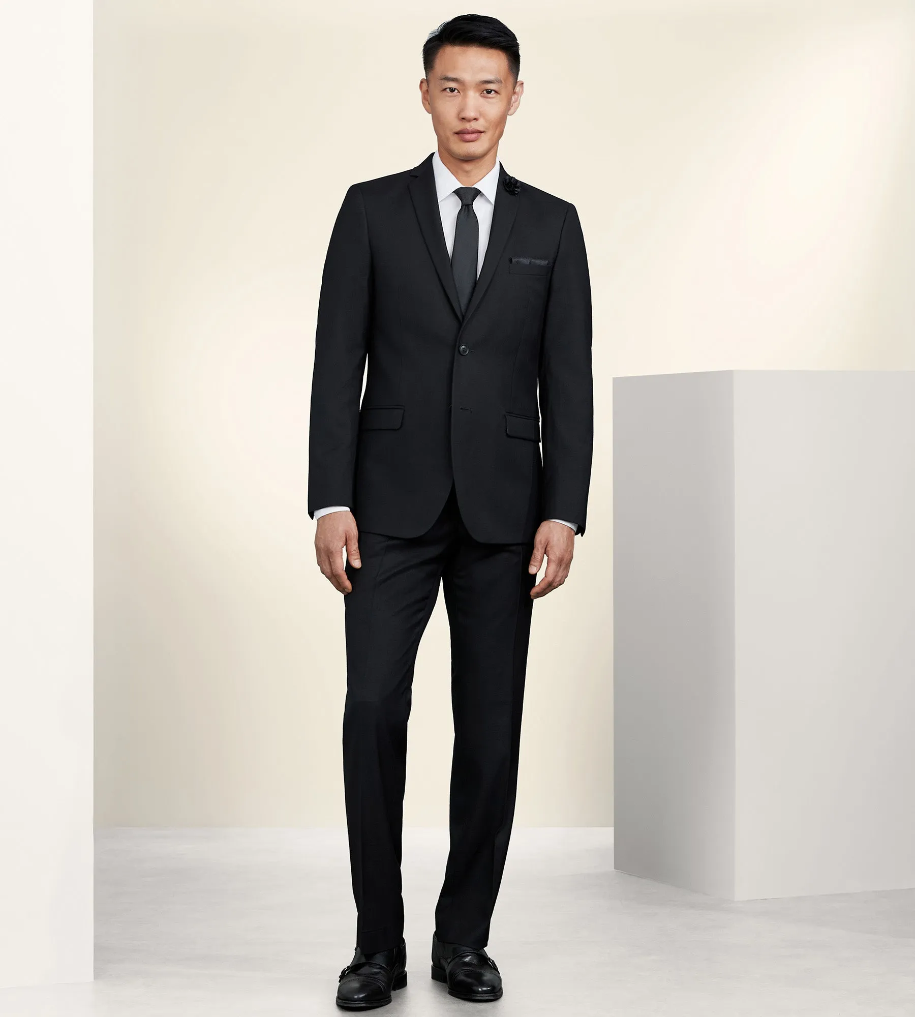 Slim Fit Solid Suit Jacket sold by Tip Top product image thumbnail 4