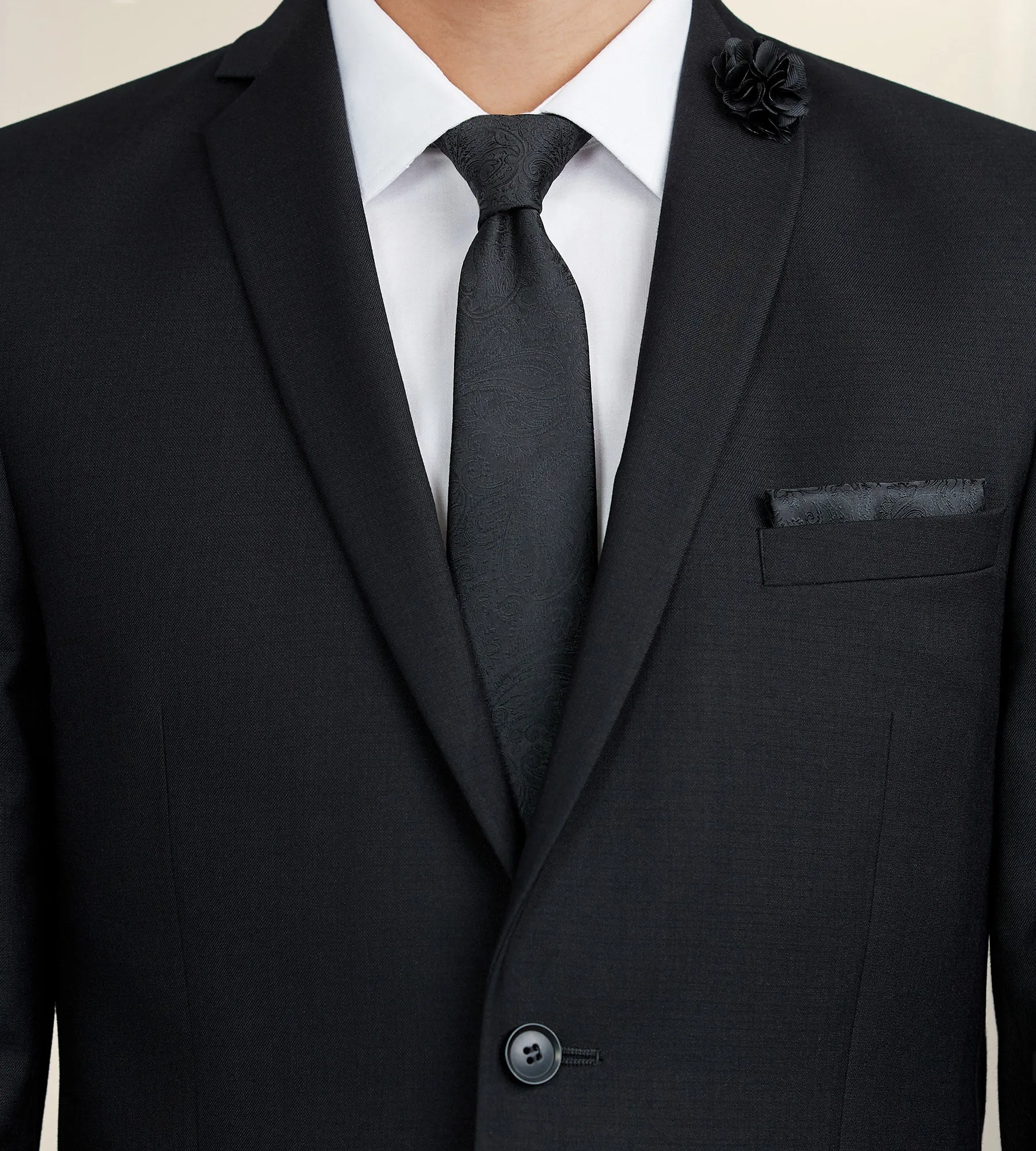 Slim Fit Solid Suit Jacket sold by Tip Top product image thumbnail 2