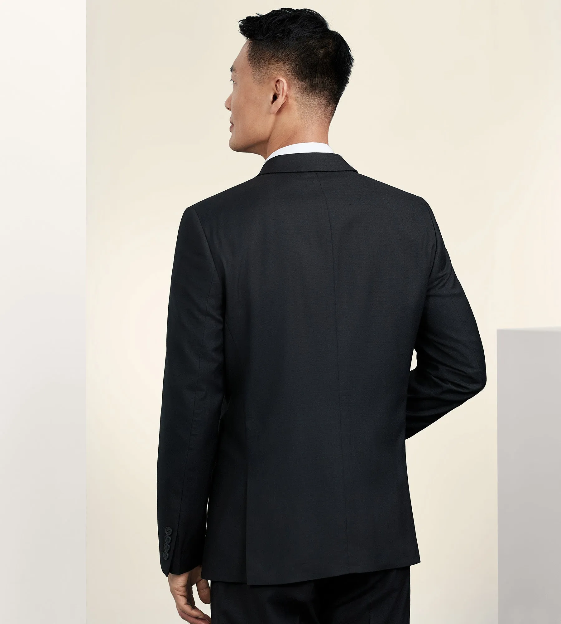 Slim Fit Solid Suit Jacket sold by Tip Top product image thumbnail 3