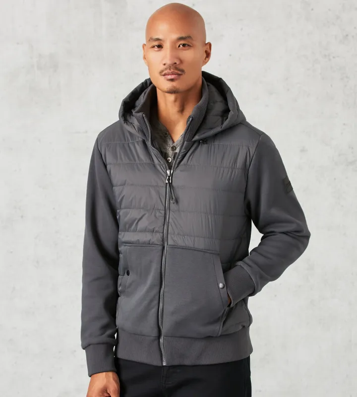 Modern Fit Full-Zip Quilted Jacket with Hood sold by Tip Top