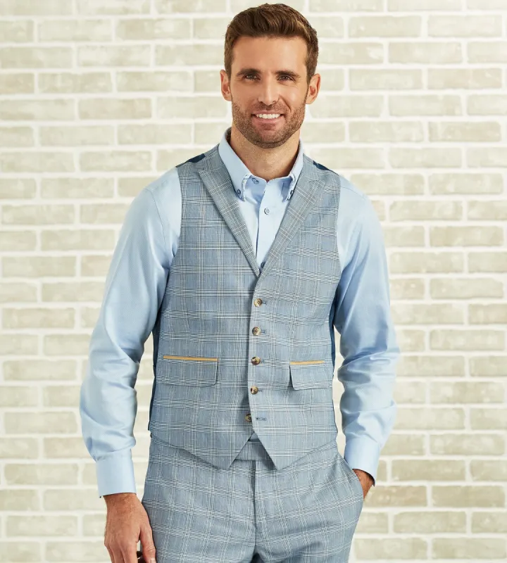 Slim Fit Peak Lapel Suit Separate Vest sold by Tip Top