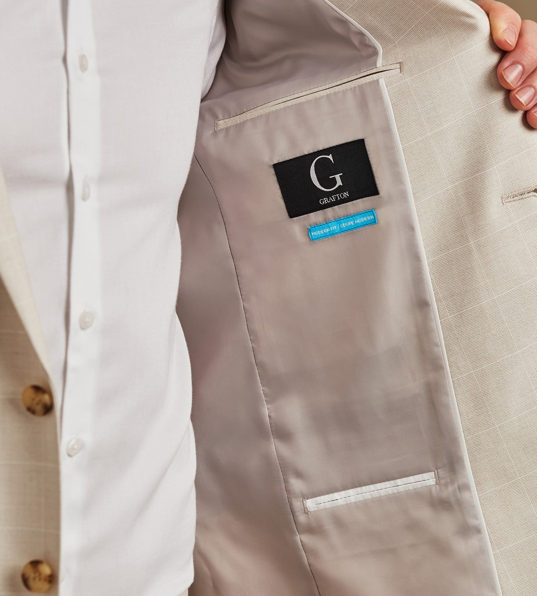 Modern Fit Check Suit Separate Jacket sold by Tip Top product image thumbnail 3