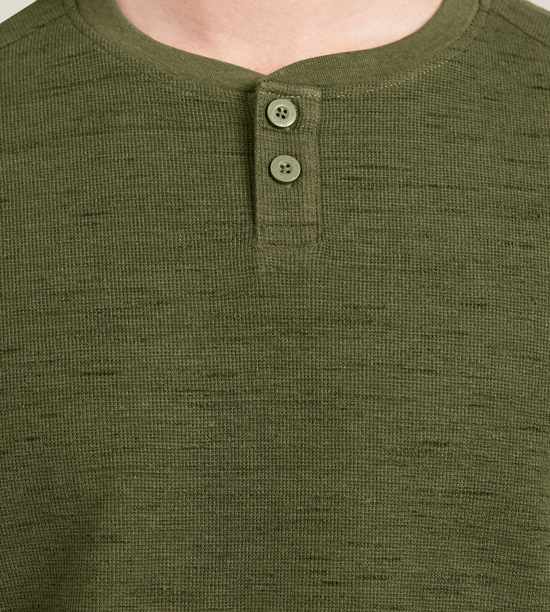 Modern Fit Long Sleeve Waffle Knit Henley sold by Tip Top product image thumbnail 2