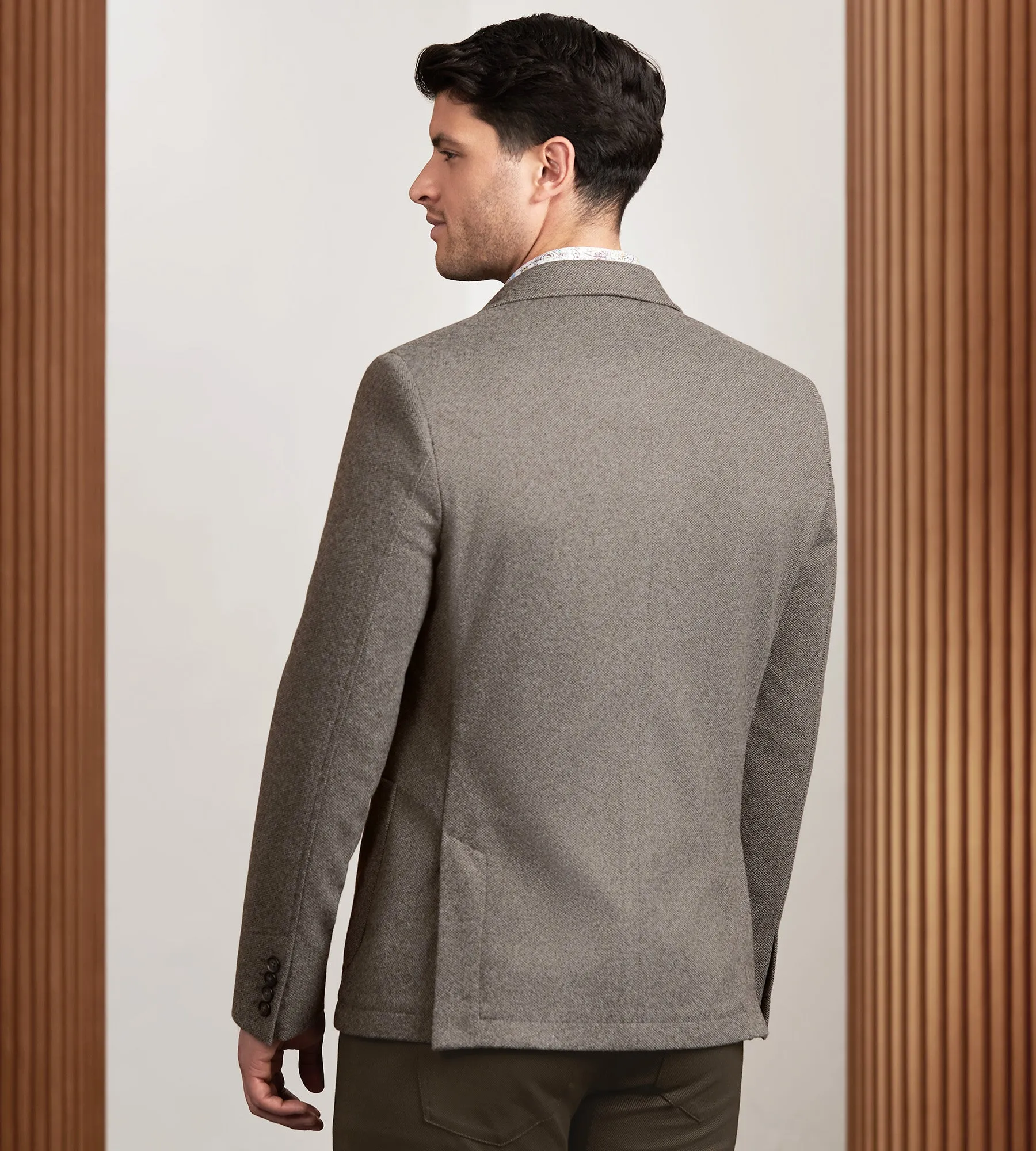 Modern Fit Knit Solid Sport Jacket sold by Tip Top product image thumbnail 3
