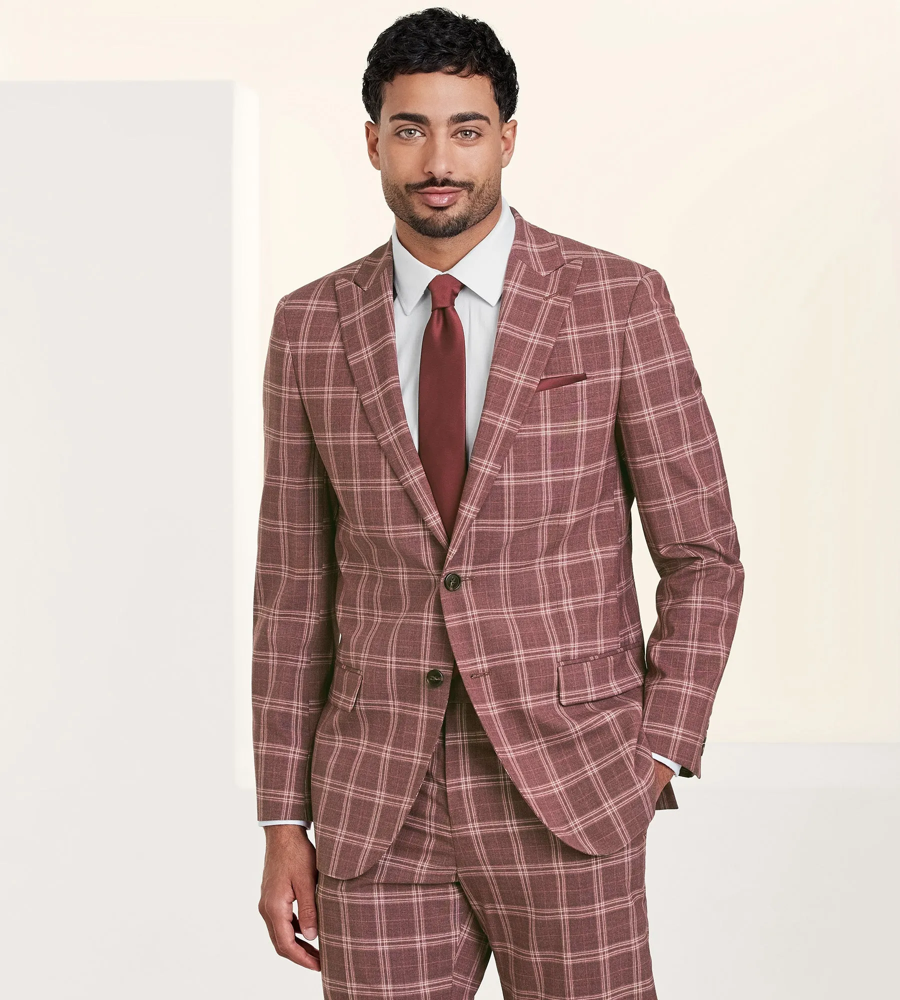 Modern Fit Check Suit sold by Tip Top