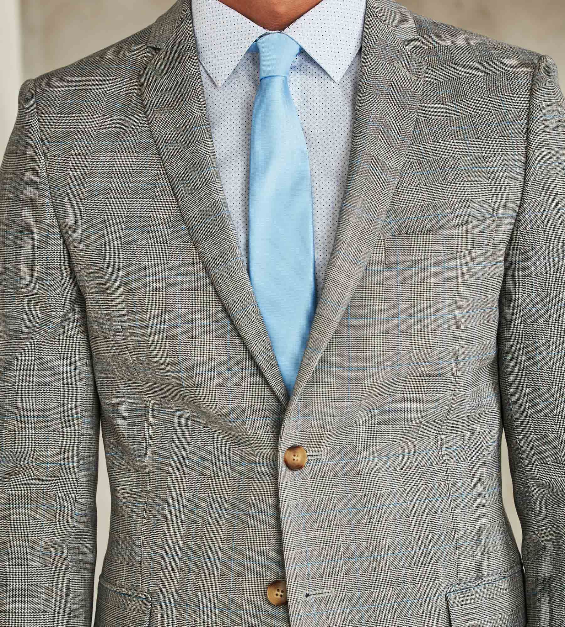 Slim Fit Check Suit sold by Tip Top product image thumbnail 2