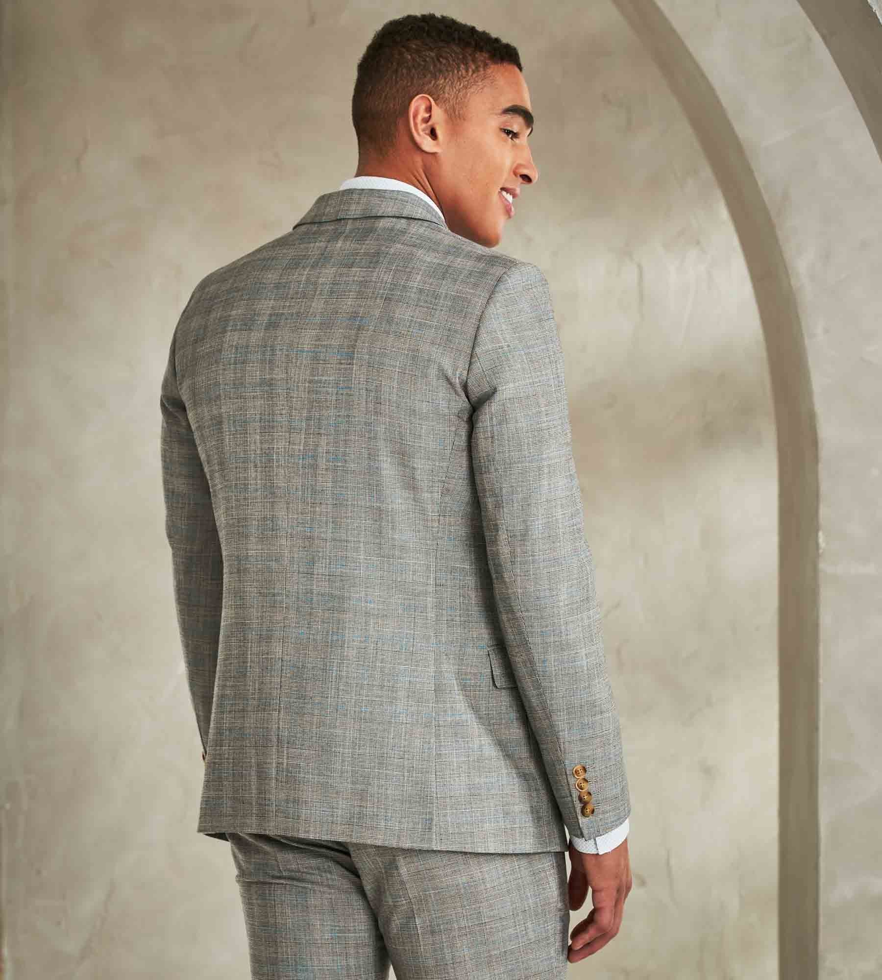 Slim Fit Check Suit sold by Tip Top product image thumbnail 3