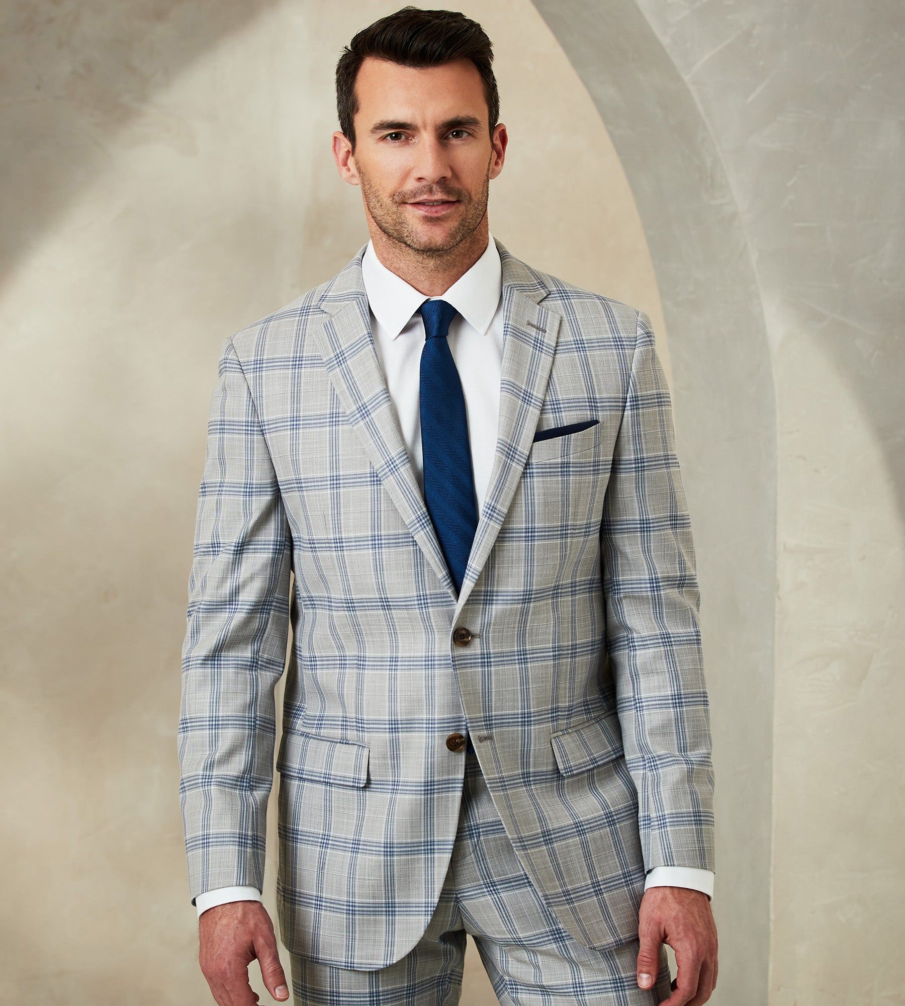 Modern Fit Check Suit Separate Jacket sold by Tip Top