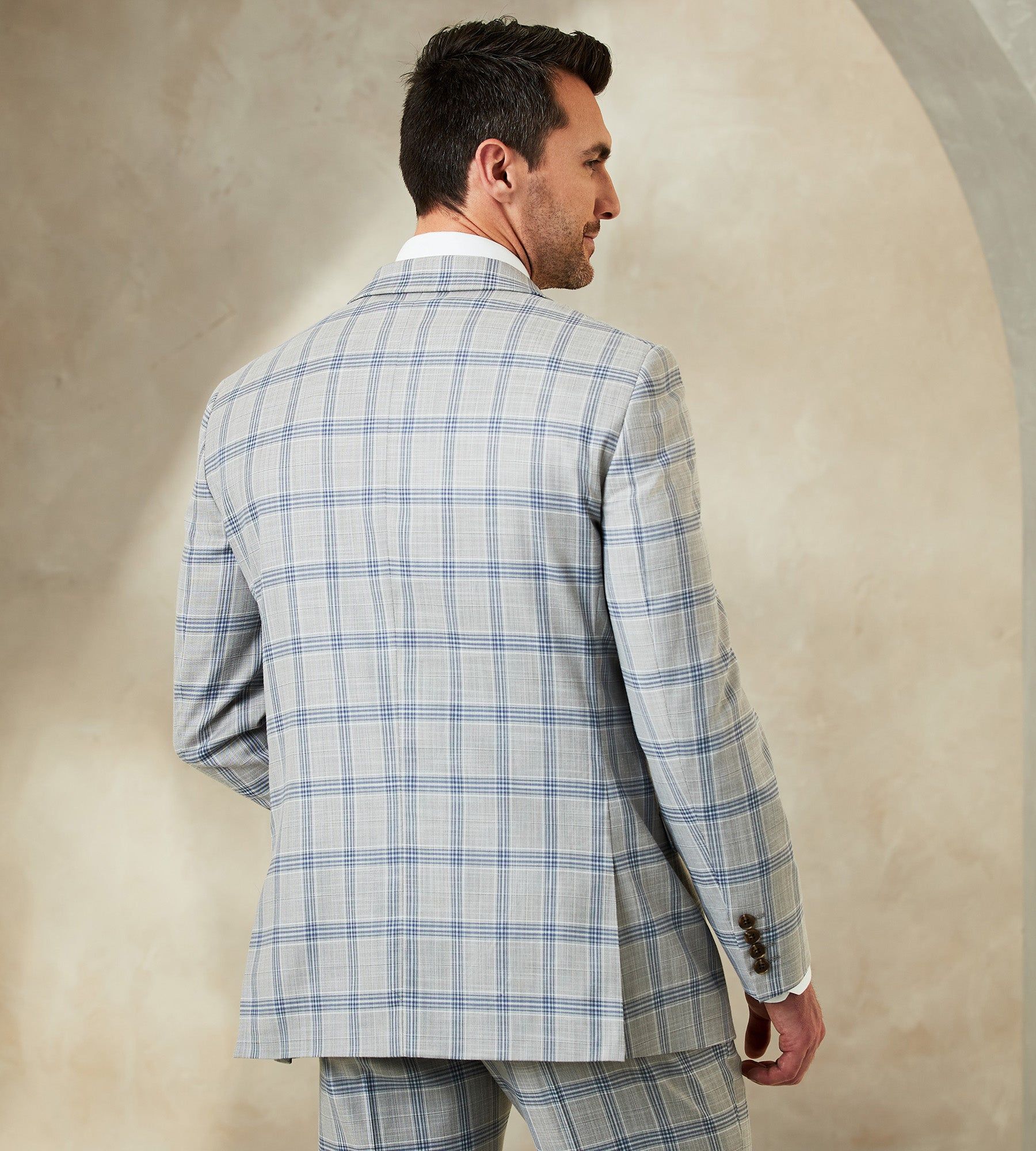 Modern Fit Check Suit Separate Jacket sold by Tip Top product image thumbnail 3