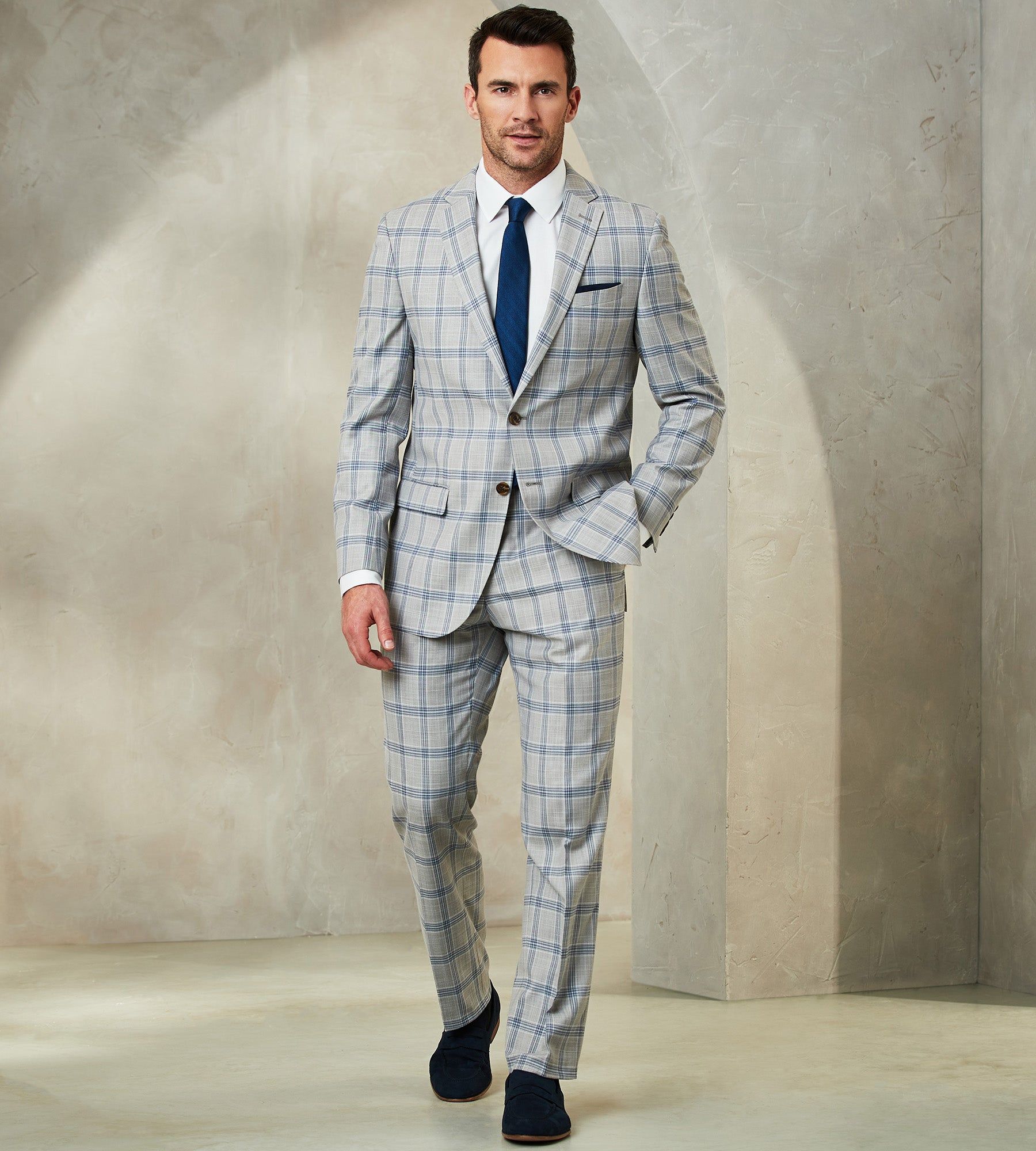 Modern Fit Check Suit Separate Jacket sold by Tip Top product image thumbnail 5