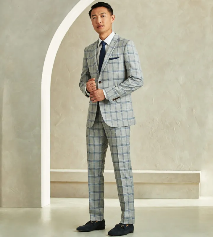 Slim Fit Check Suit sold by Tip Top