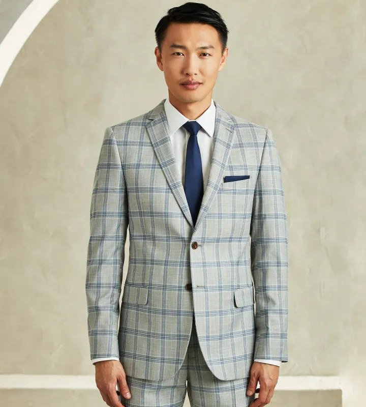 Slim Fit Check Suit Separate Jacket sold by Tip Top