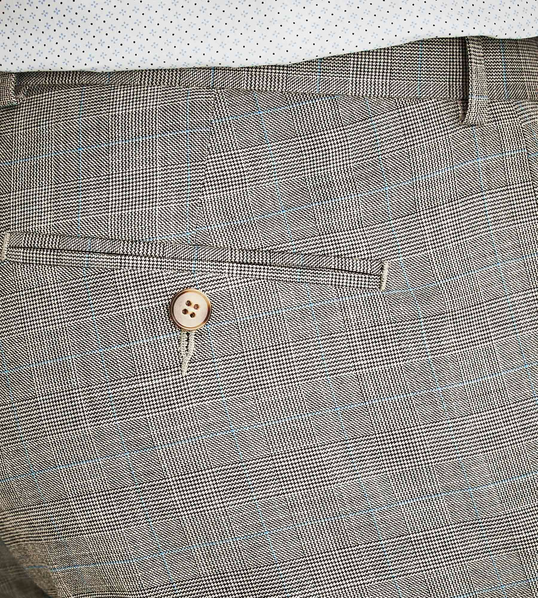 Slim Fit Check Suit Separate Pants sold by Tip Top product image thumbnail 4