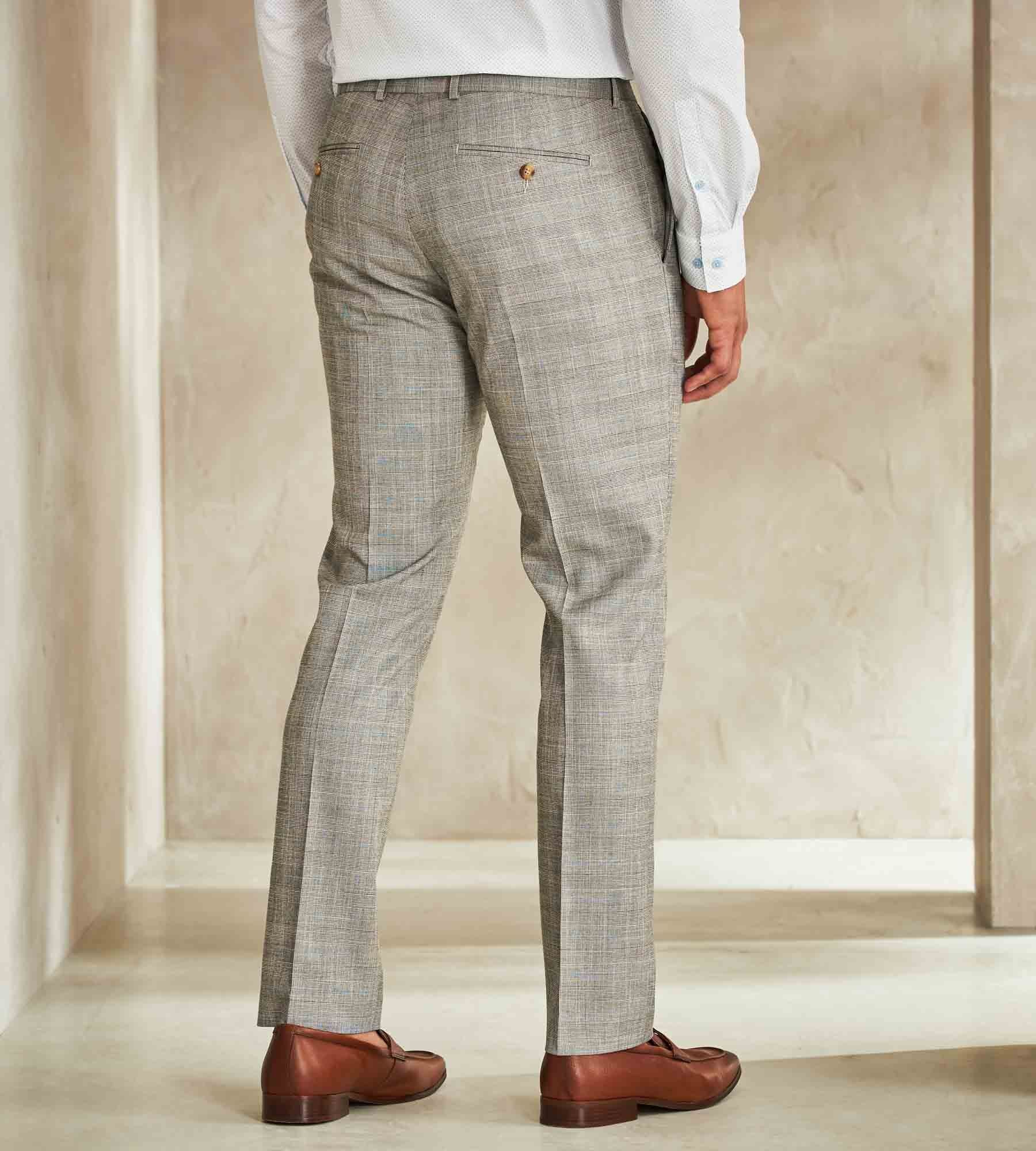 Slim Fit Check Suit Separate Pants sold by Tip Top product image thumbnail 3