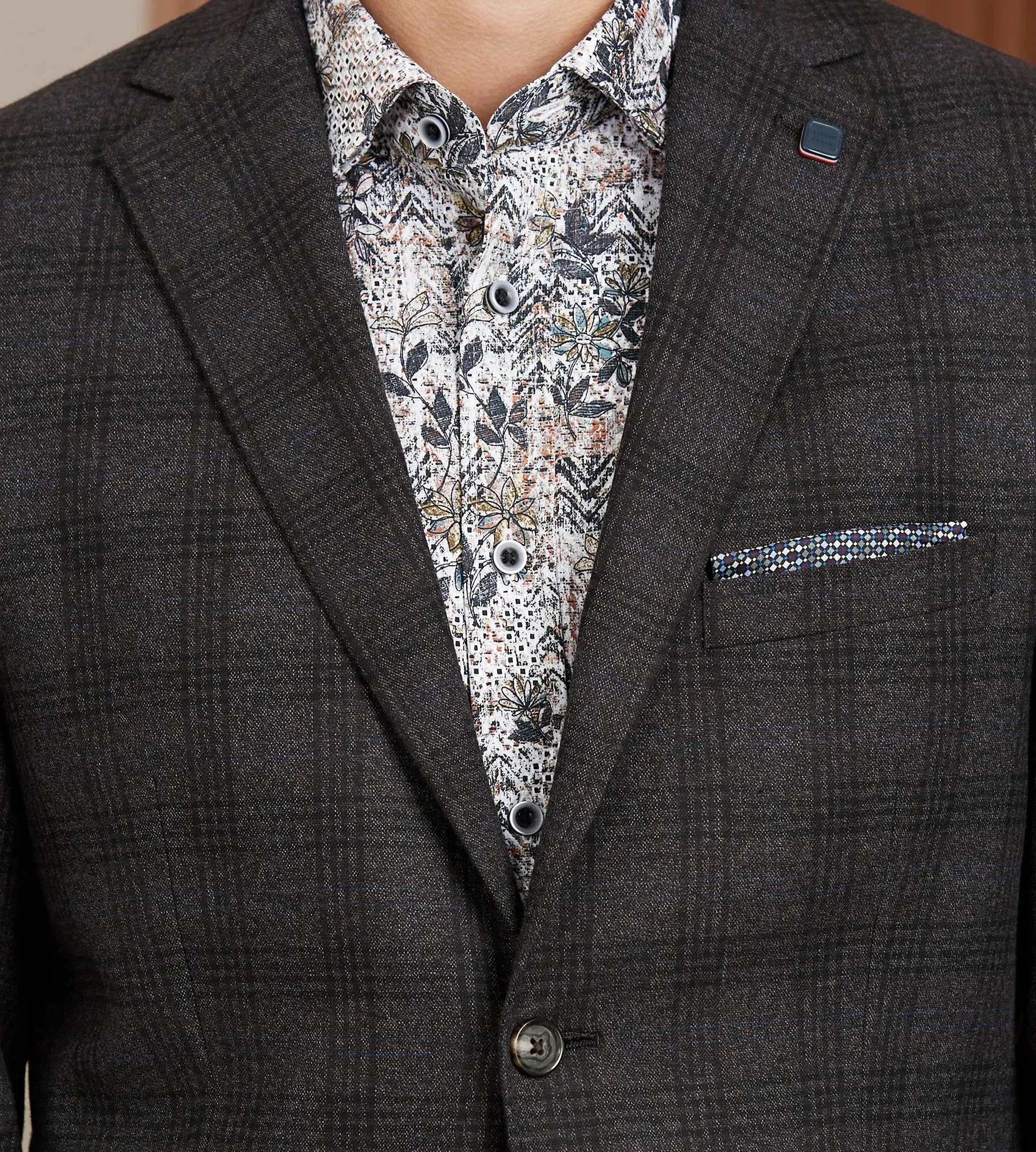Modern Fit Woven Plaid Sport Jacket sold by Tip Top product image thumbnail 2