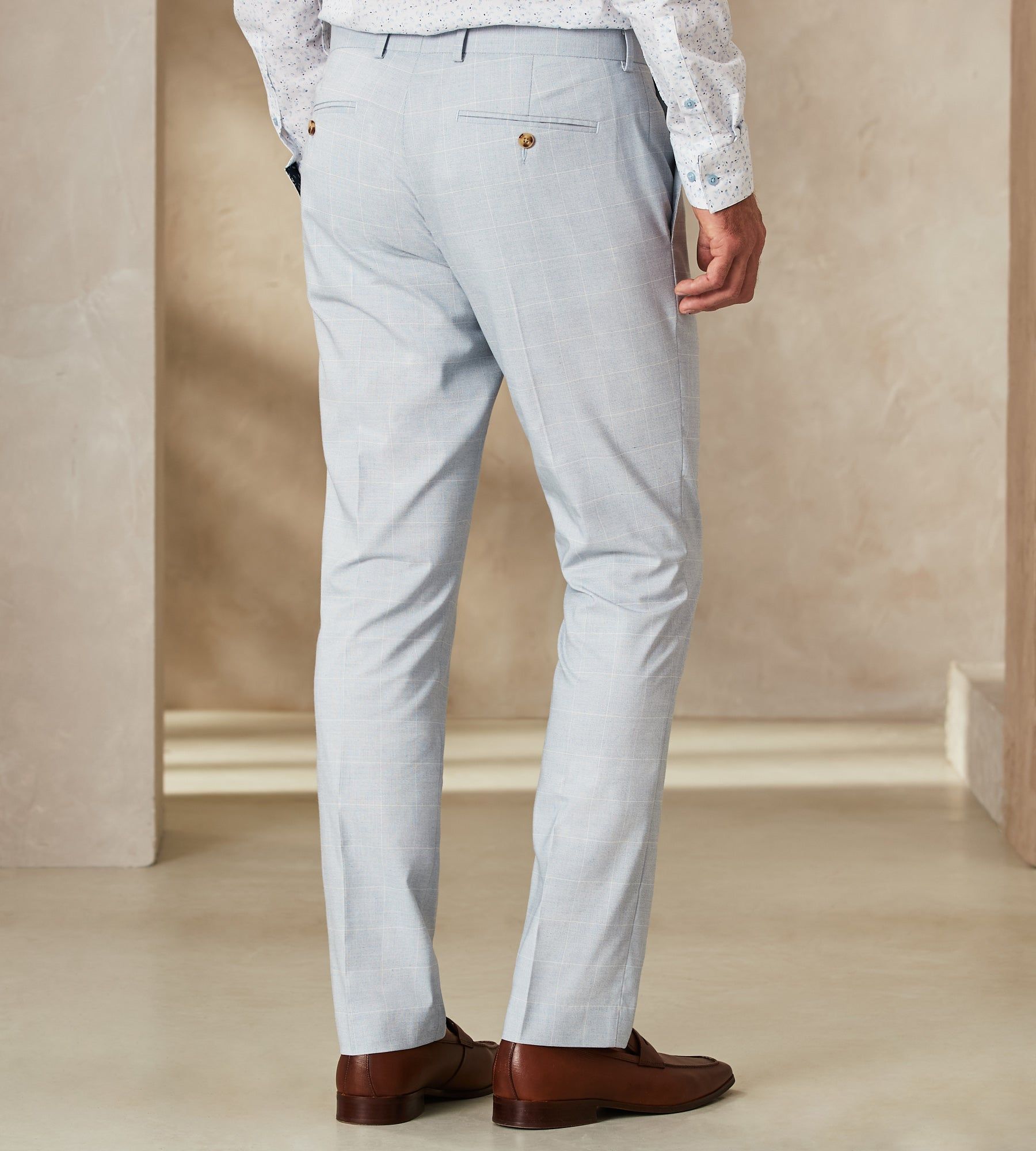 Slim Fit Check Suit Separate Pants sold by Tip Top product image thumbnail 4