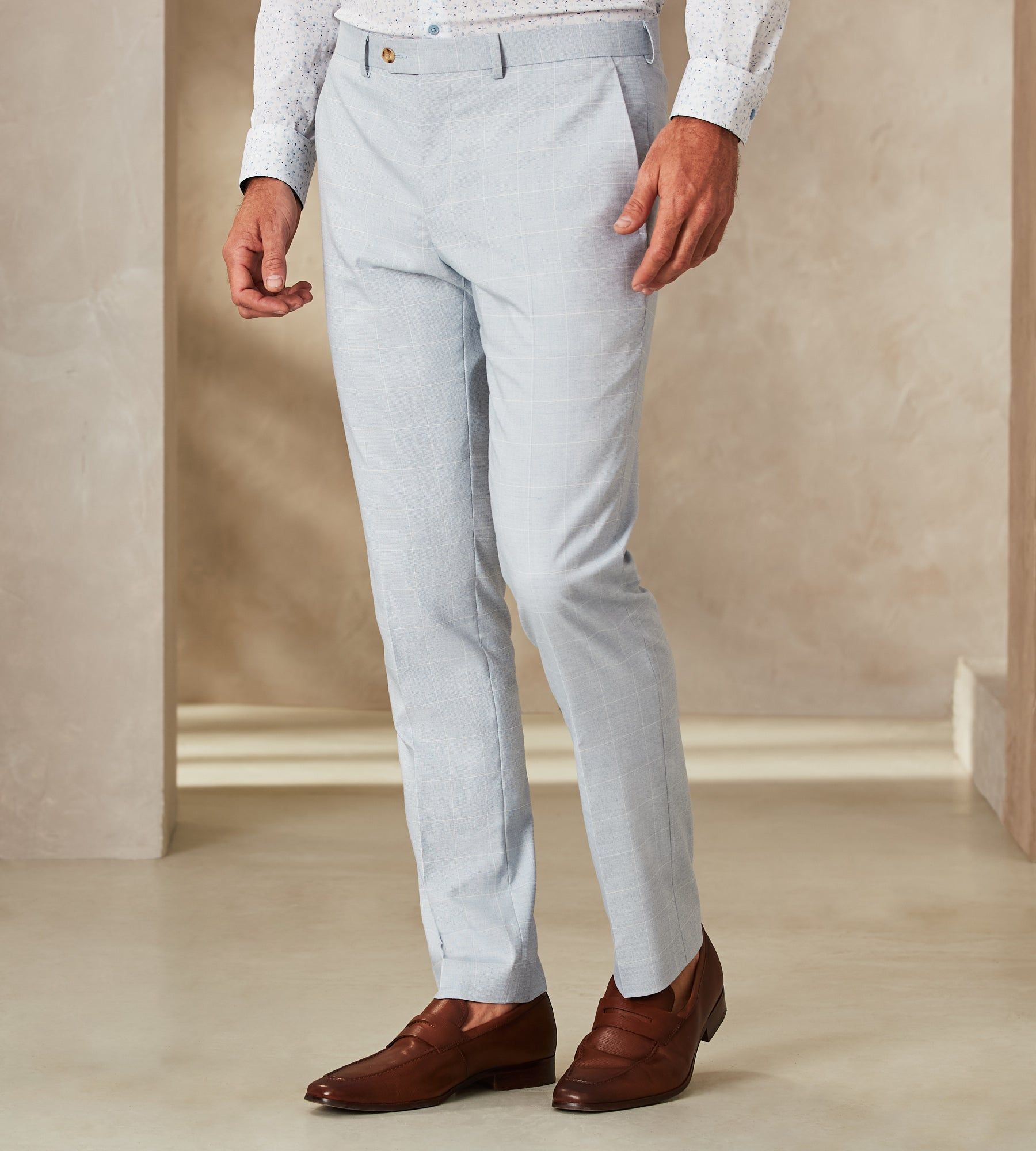 Slim Fit Check Suit Separate Pants sold by Tip Top