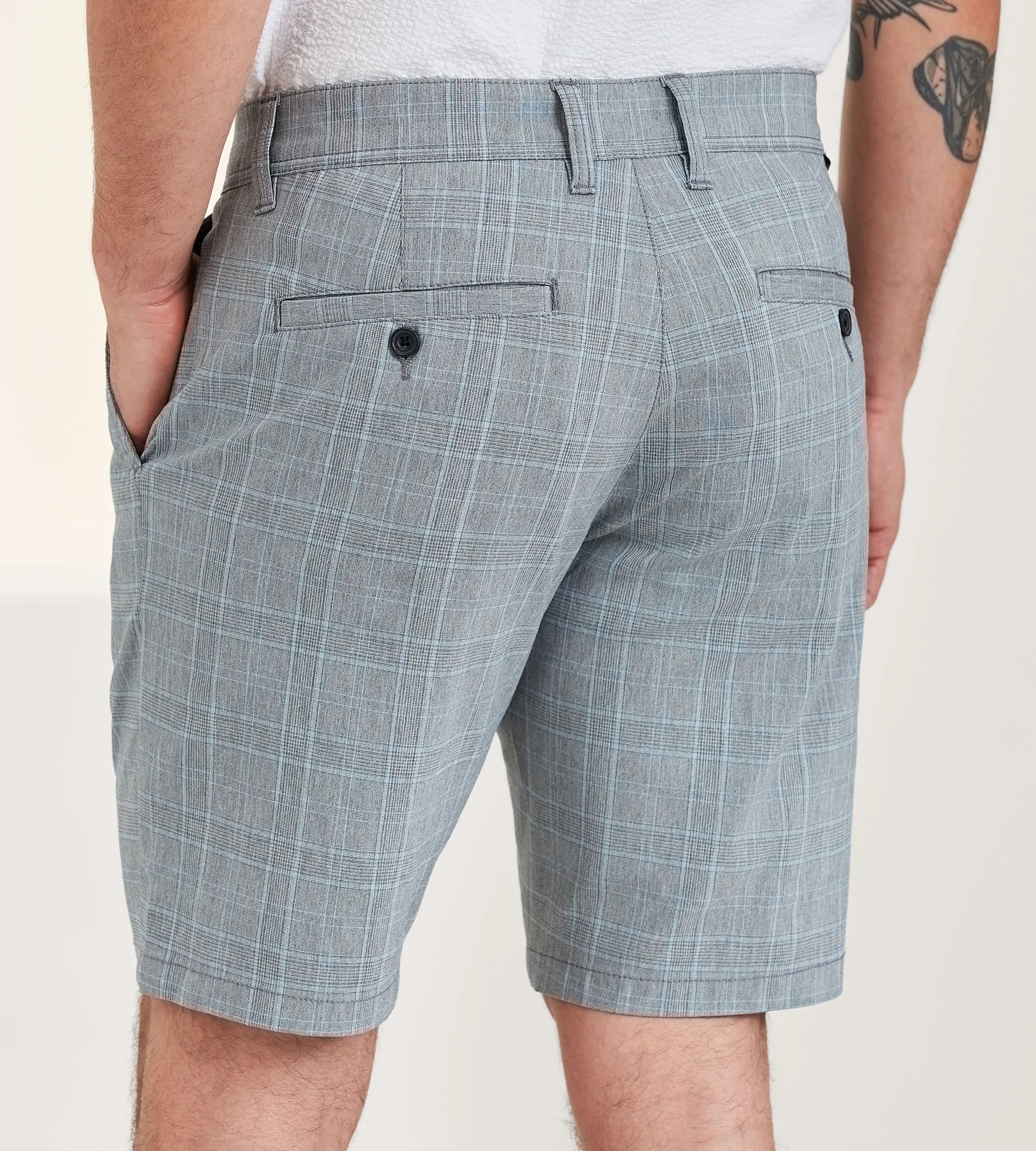 Modern Fit Plaid Chino Shorts sold by Tip Top product image thumbnail 3