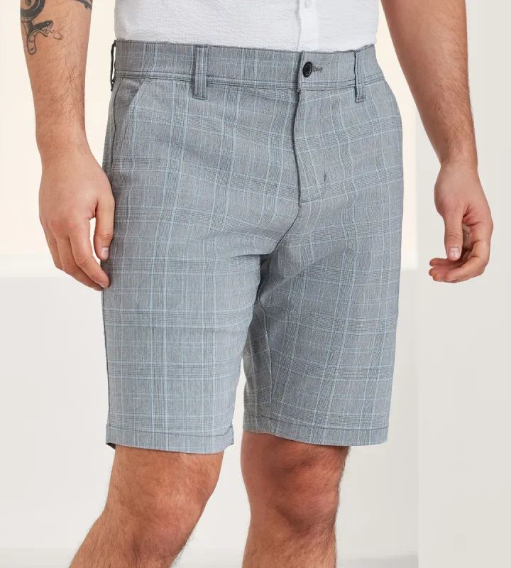 Modern Fit Plaid Chino Shorts sold by Tip Top