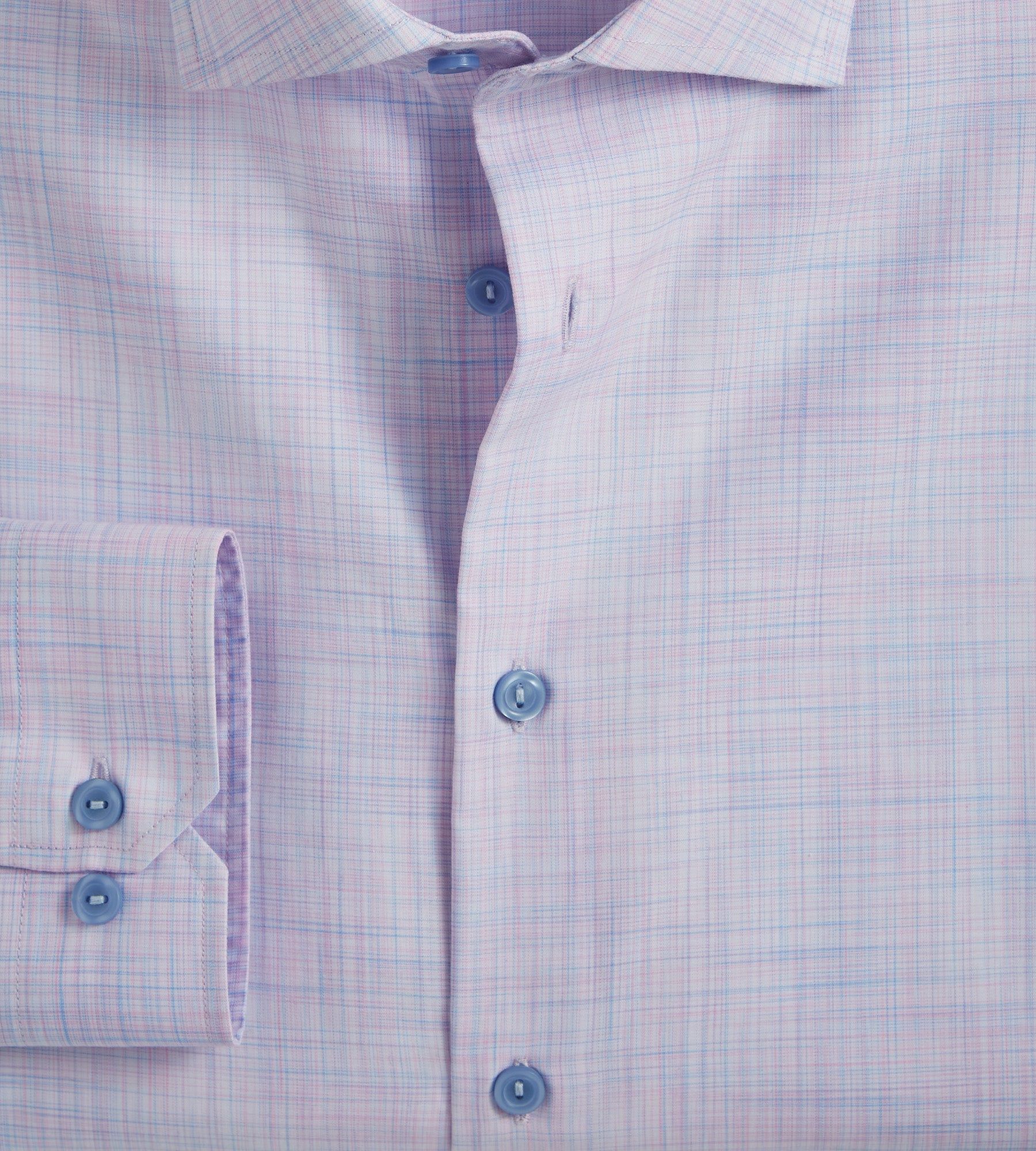 Modern Fit Non-Iron Tonal Plaid Print Dress Shirt sold by Tip Top product image thumbnail 2