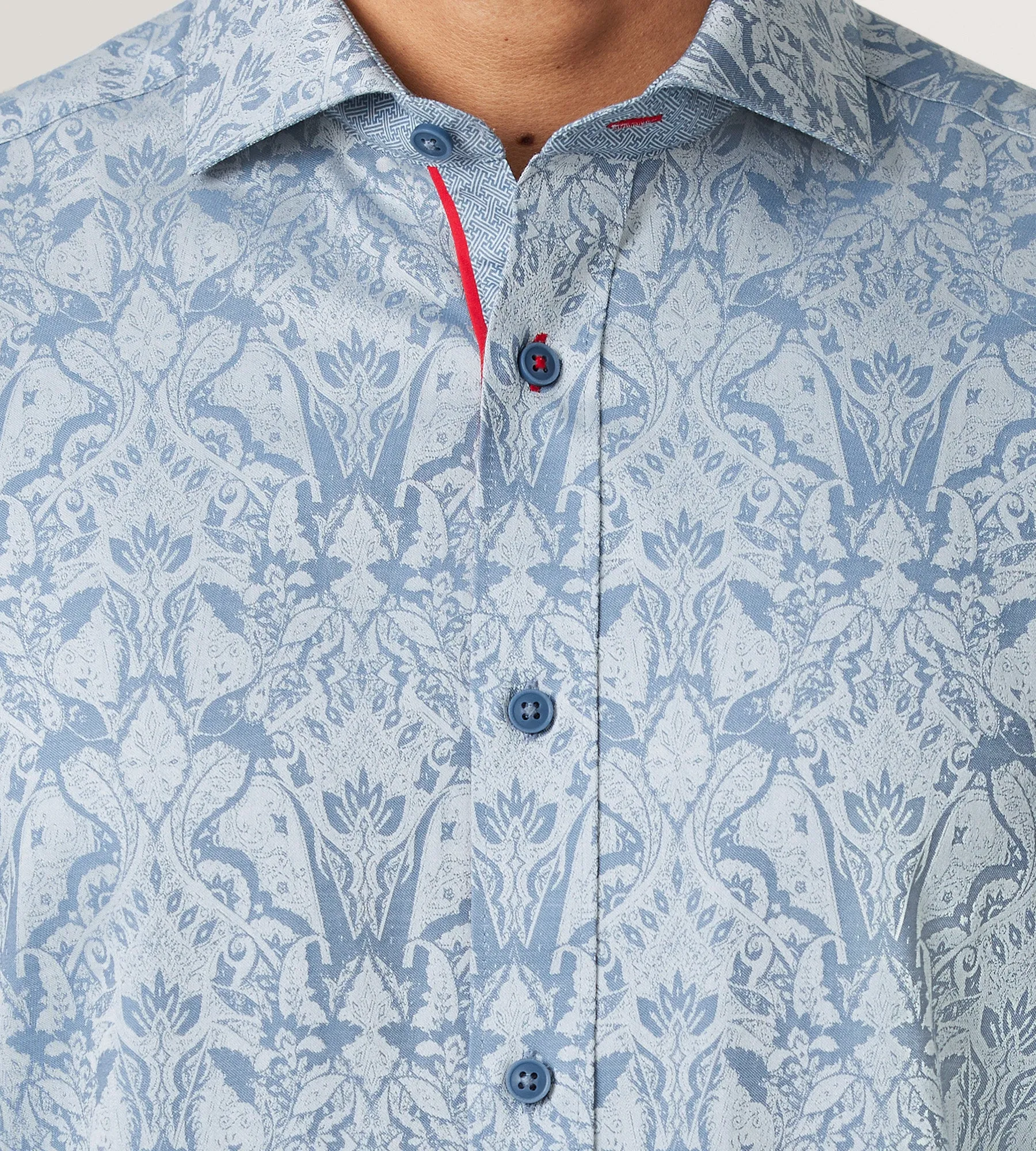 Modern Fit Long Sleeve Sport Shirt sold by Tip Top product image thumbnail 2