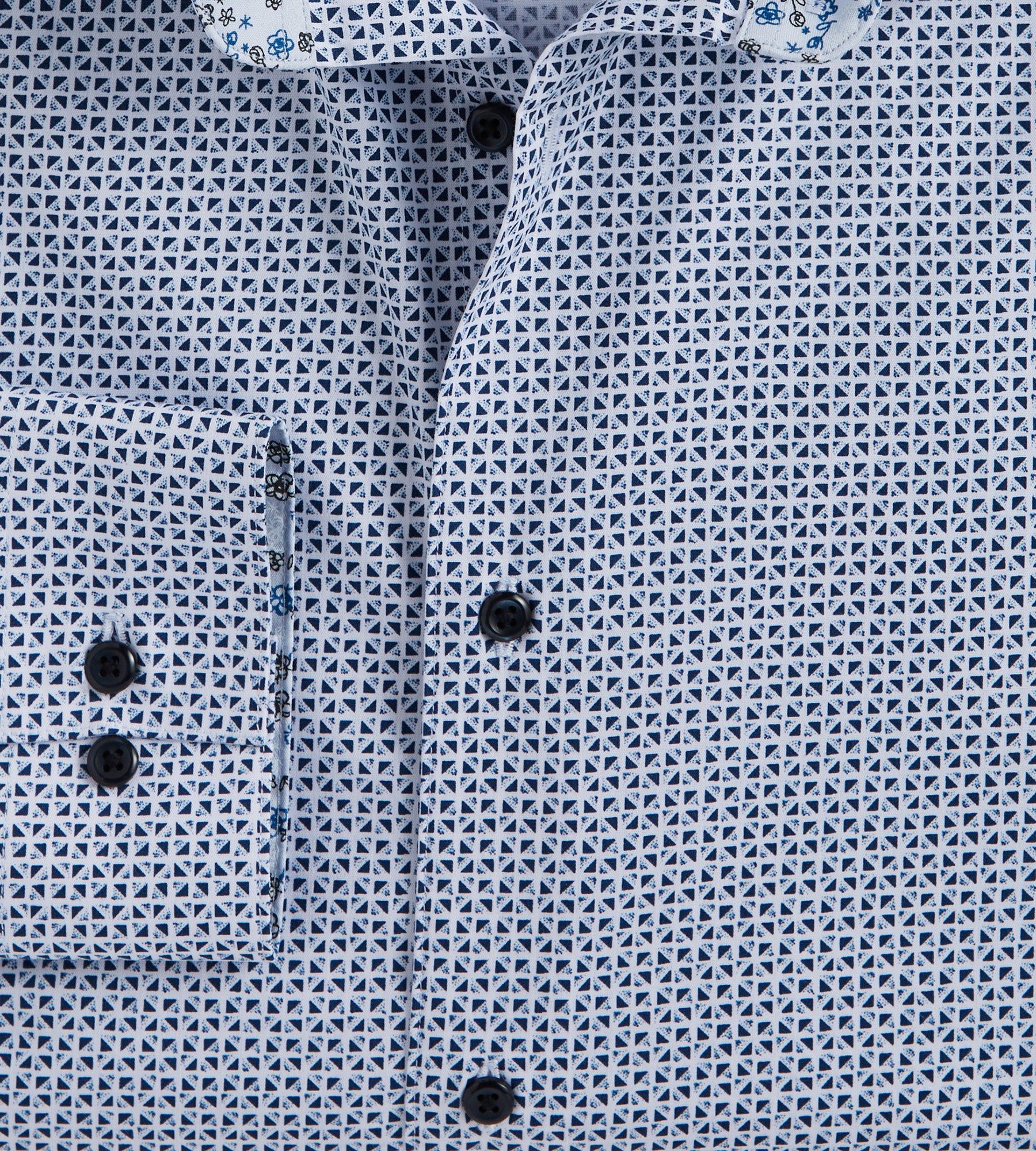 Slim Fit Geo Print Performance Dress Shirt sold by Tip Top product image thumbnail 2