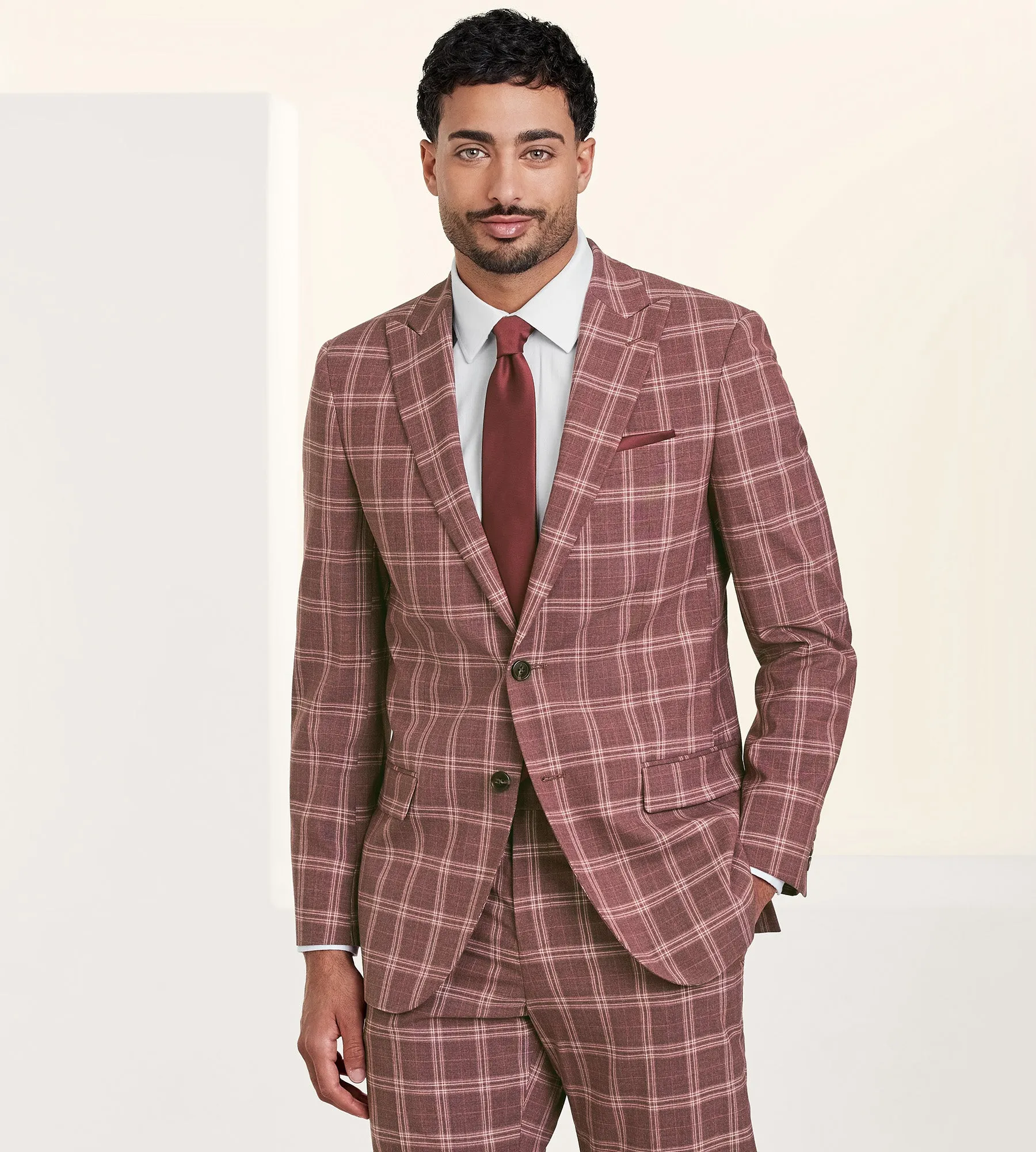 Modern Fit Check Suit Separate Jacket sold by Tip Top