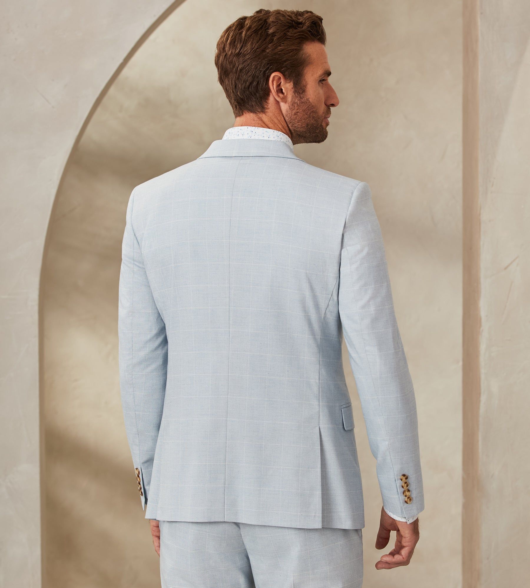 Slim Fit Check Suit sold by Tip Top product image thumbnail 4