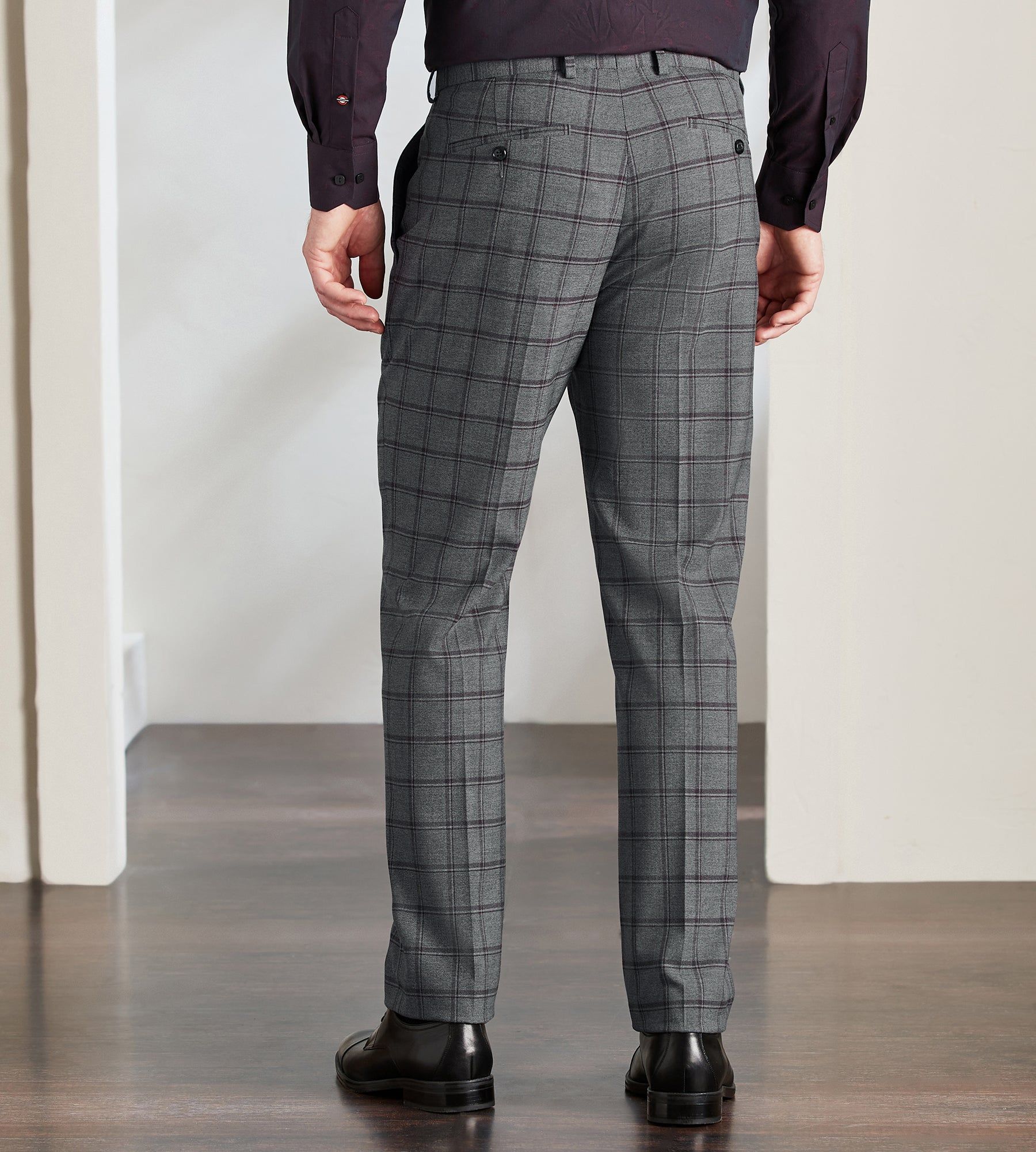 Modern Fit Stretch Check Suit Separate Pants sold by Tip Top product image thumbnail 3
